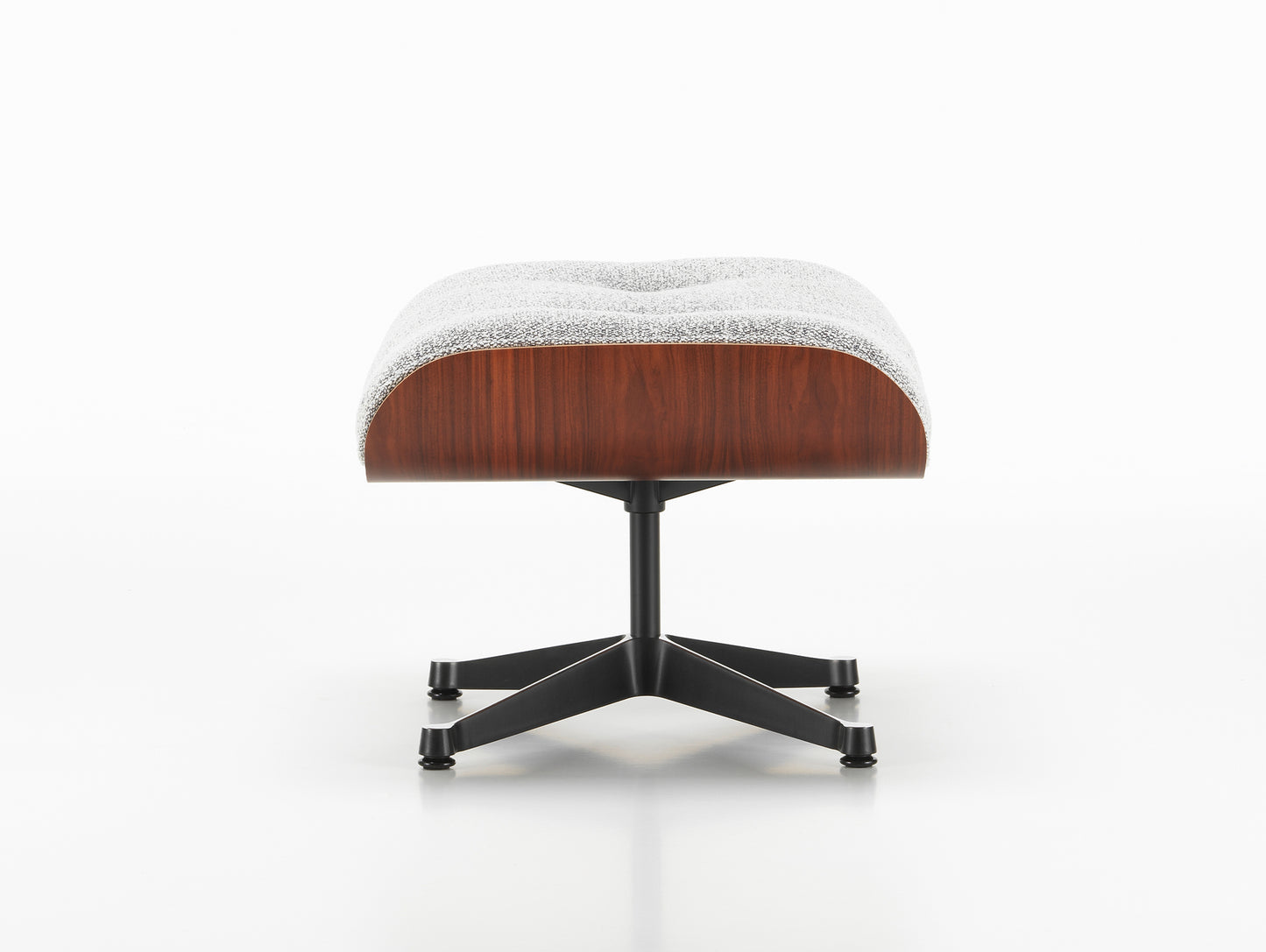 Eames Lounge Ottoman - Nubia Fabric by Vitra - Santos Palisander / Salt'n Pepper 10 Nubia