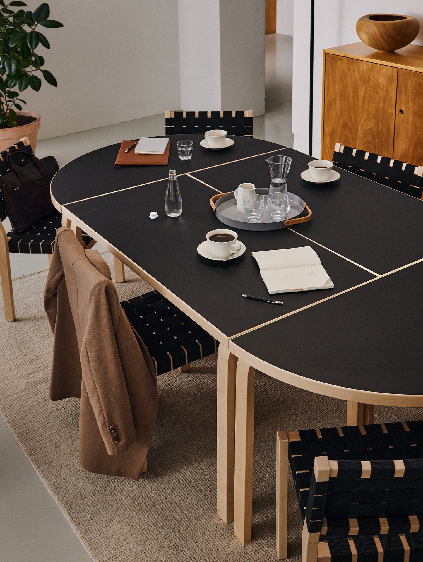 Aalto Table Half-Round by Artek