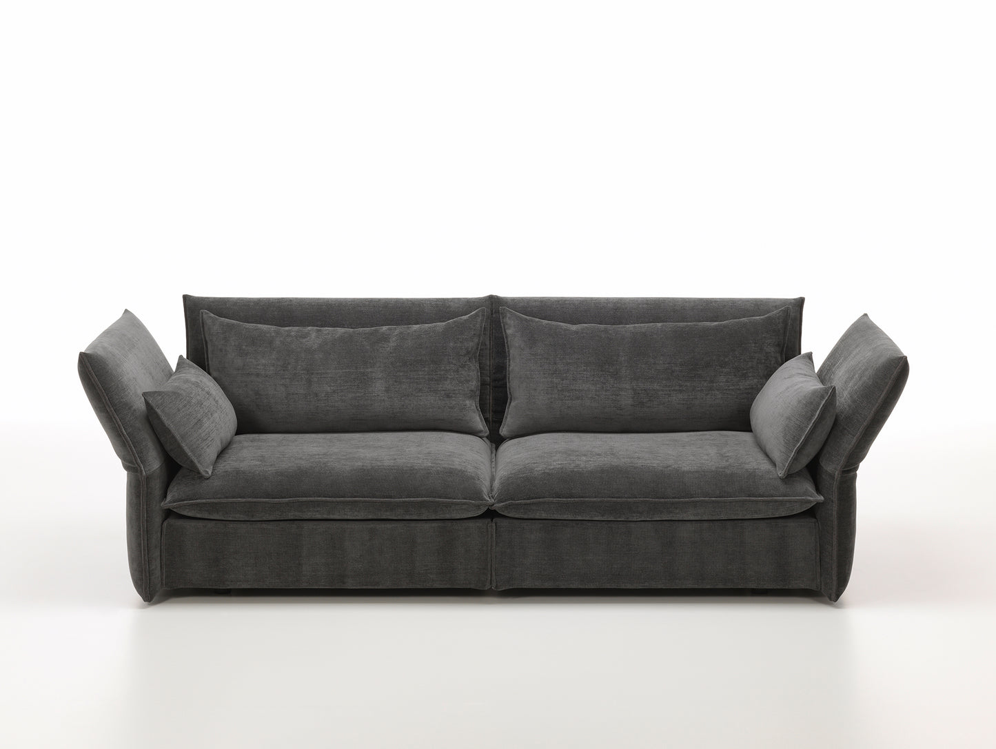 Mariposa 3-Seater Sofa by Vitra - Iroko 2 08 Dark Grey (F80)