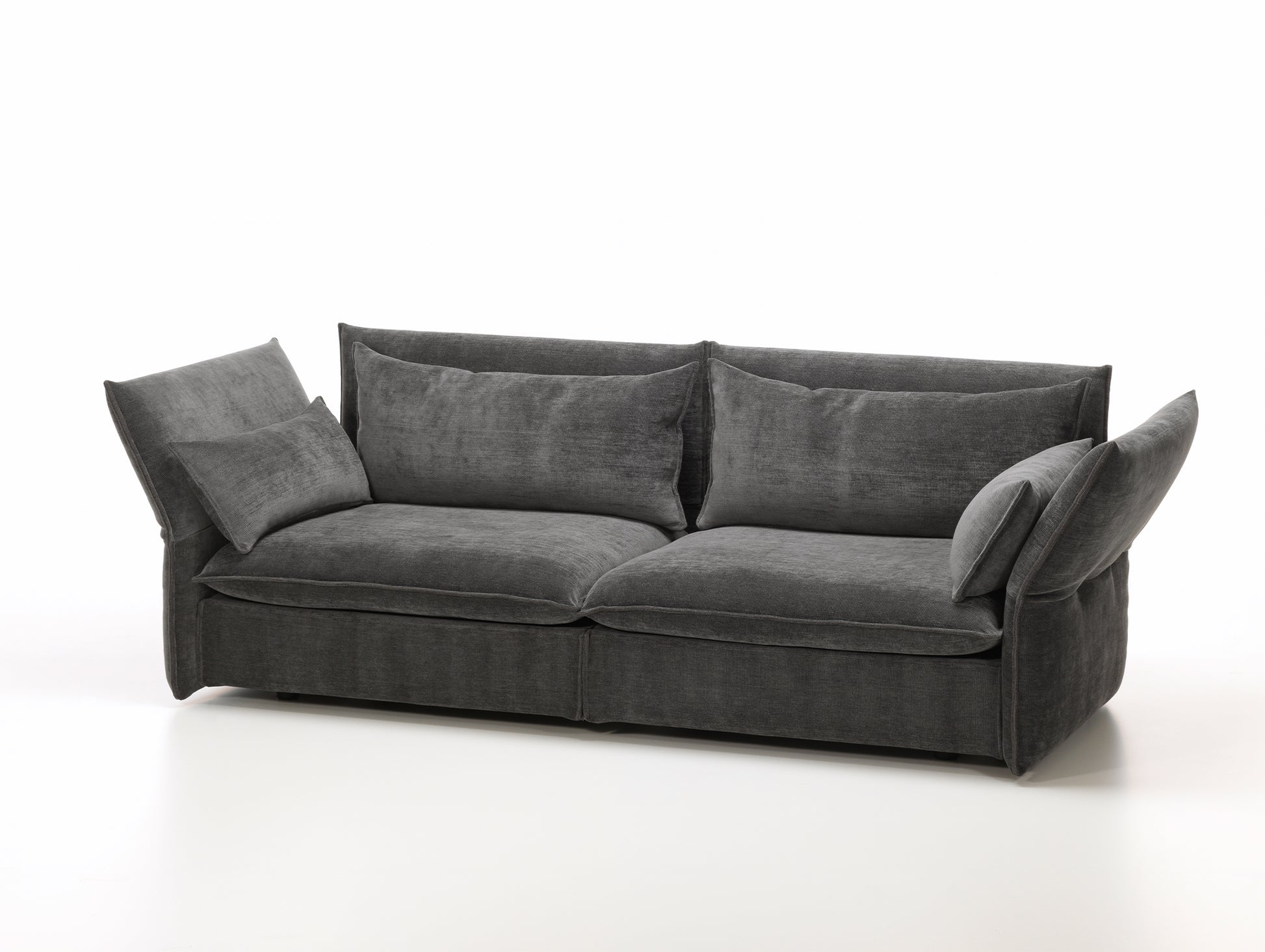 Mariposa 3-Seater Sofa by Vitra - Iroko 2 08 Dark Grey (F80)