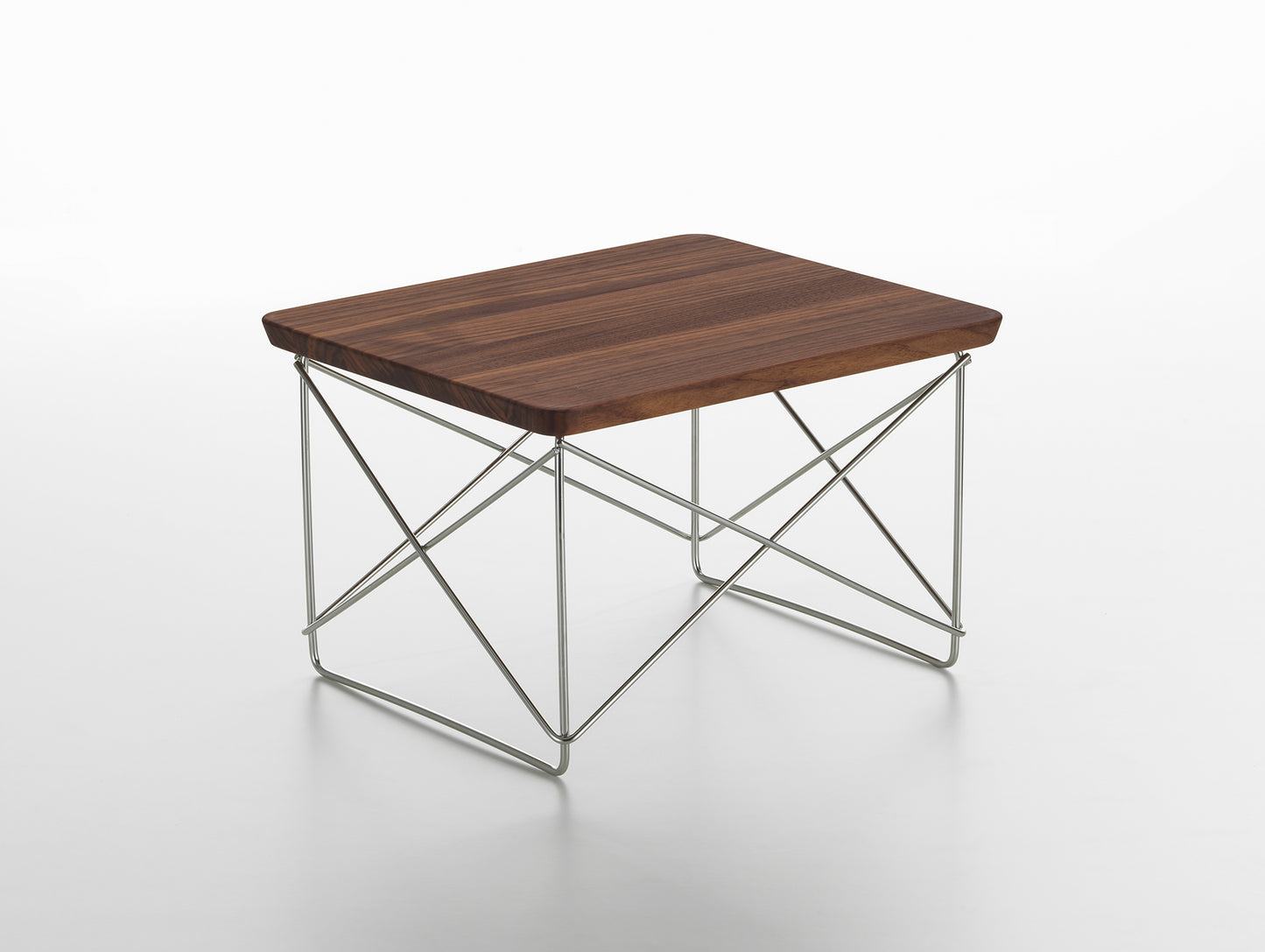 Eames Occasional Table LTR by Vitra - Oiled Walnut / Stainless Steel Base