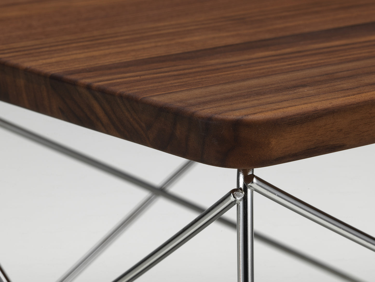 Eames Occasional Table LTR by Vitra - Oiled Walnut / Stainless Steel Base