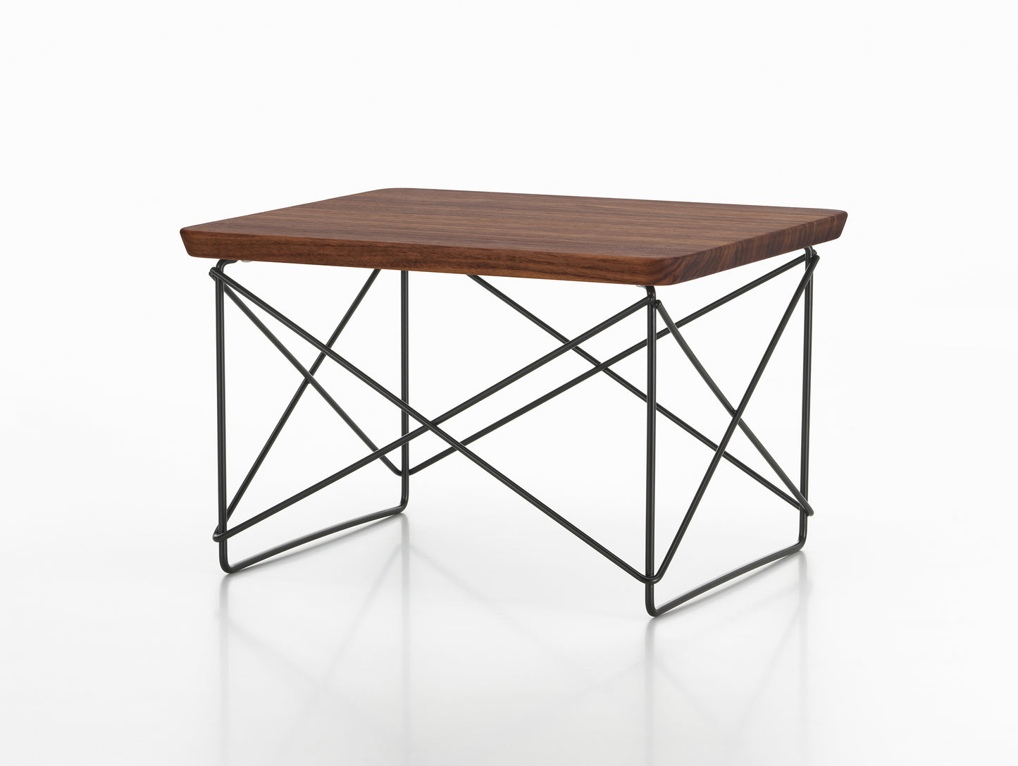 Eames Occasional Table LTR by Vitra - Oiled Walnut / Basic Dark Steel Base