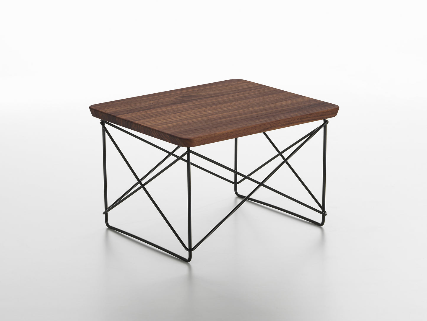 Eames Occasional Table LTR by Vitra - Oiled Walnut / Basic Dark Steel Base