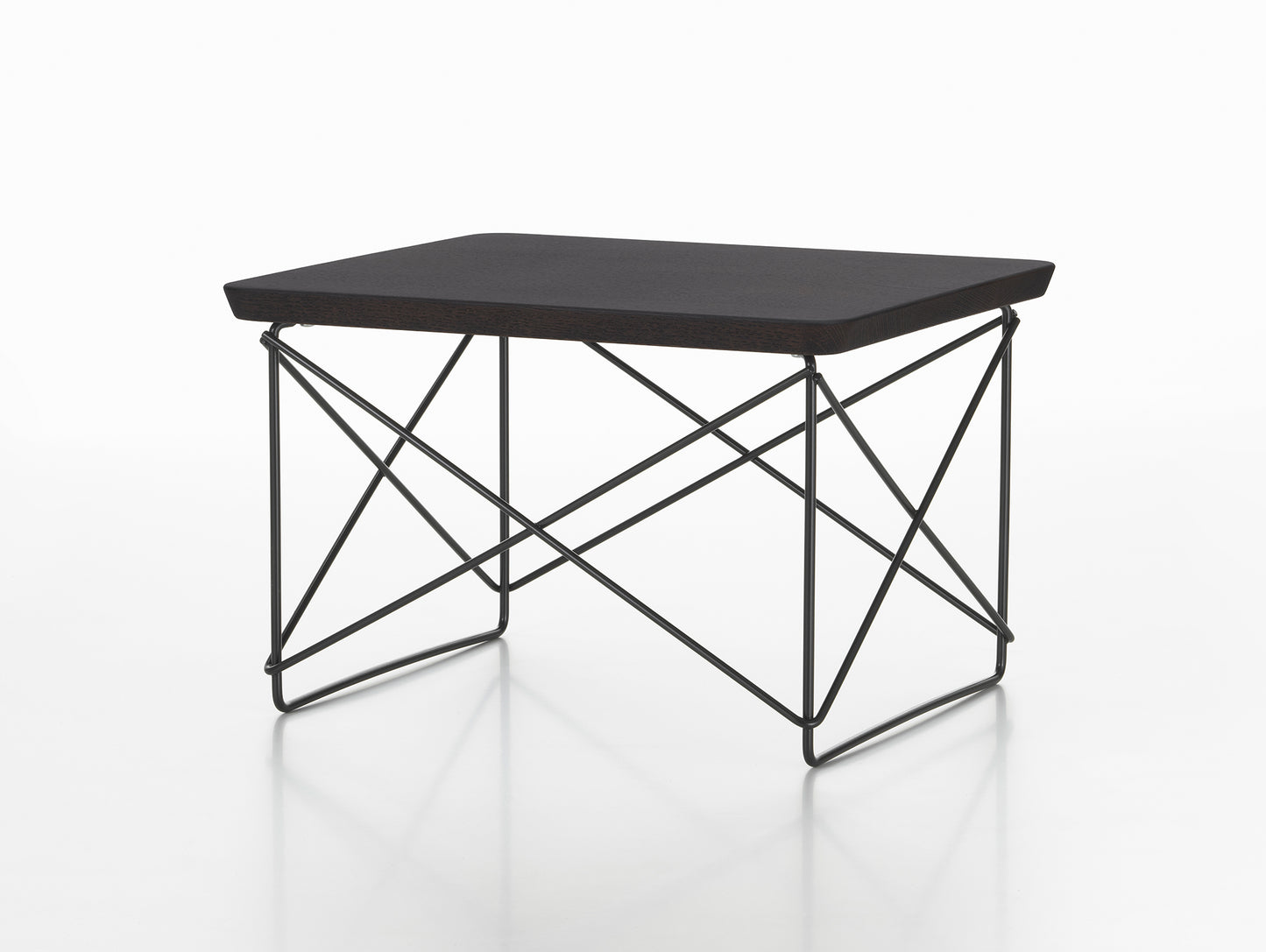 Eames Occasional Table LTR by Vitra - Dark Oak / Basic Dark Steel Base