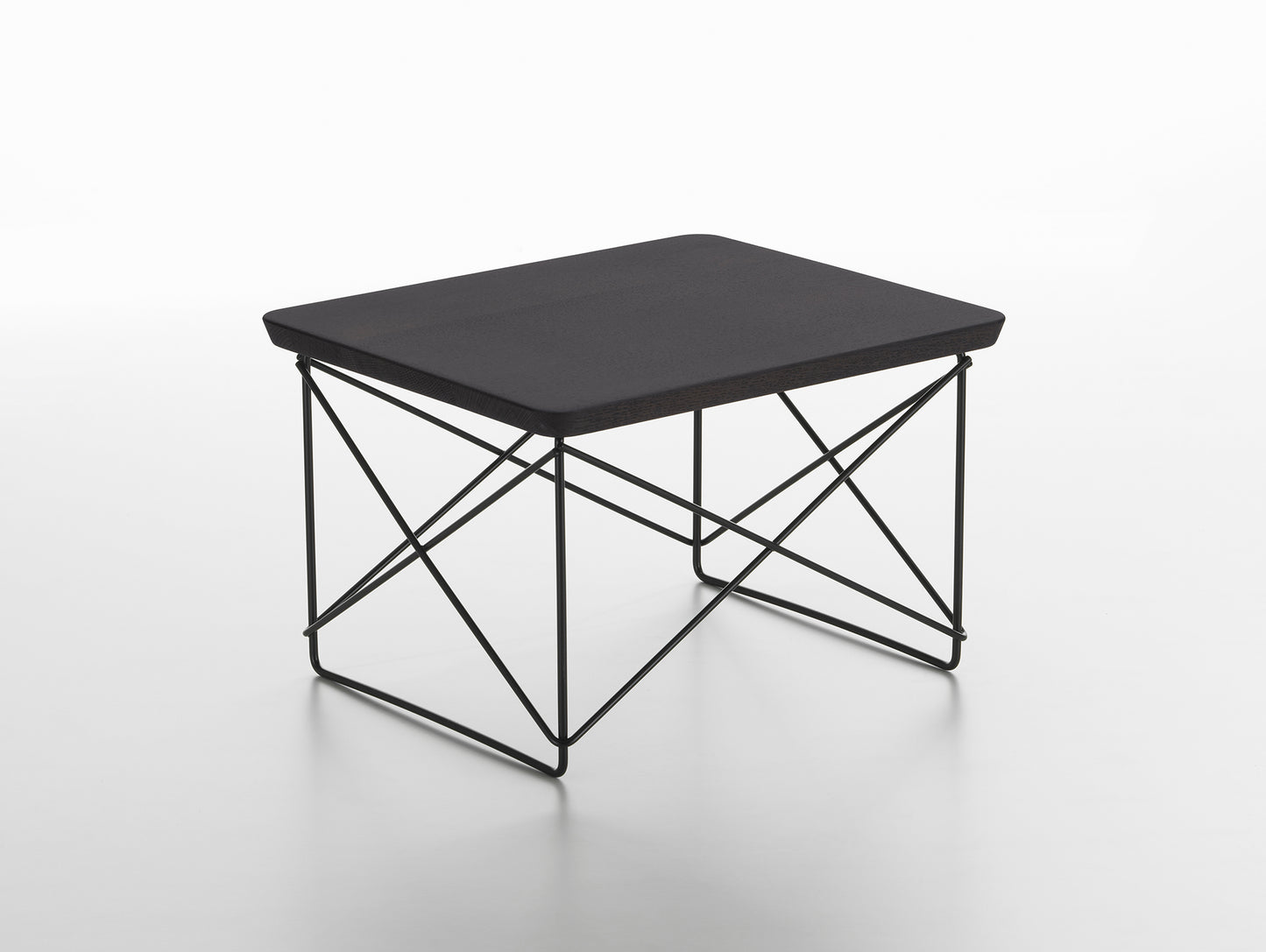 Eames Occasional Table LTR by Vitra - Dark Oak / Basic Dark Steel Base