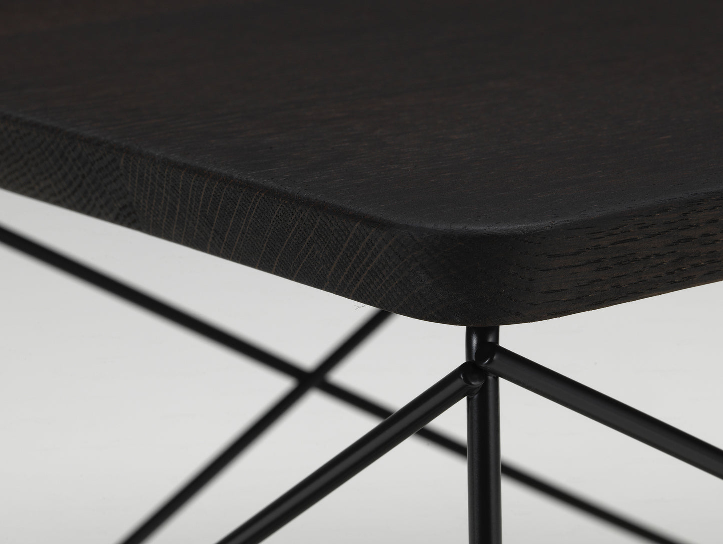 Eames Occasional Table LTR by Vitra - Dark Oak / Basic Dark Steel Base