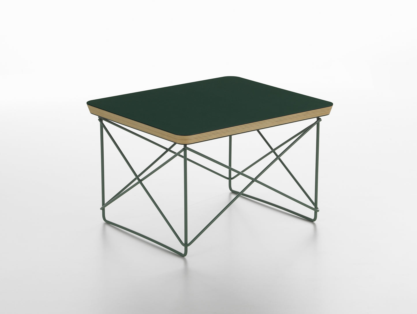 Eames Occasional Table LTR by Vitra - Jade Linoleum / Eames Sea Foam Green Base