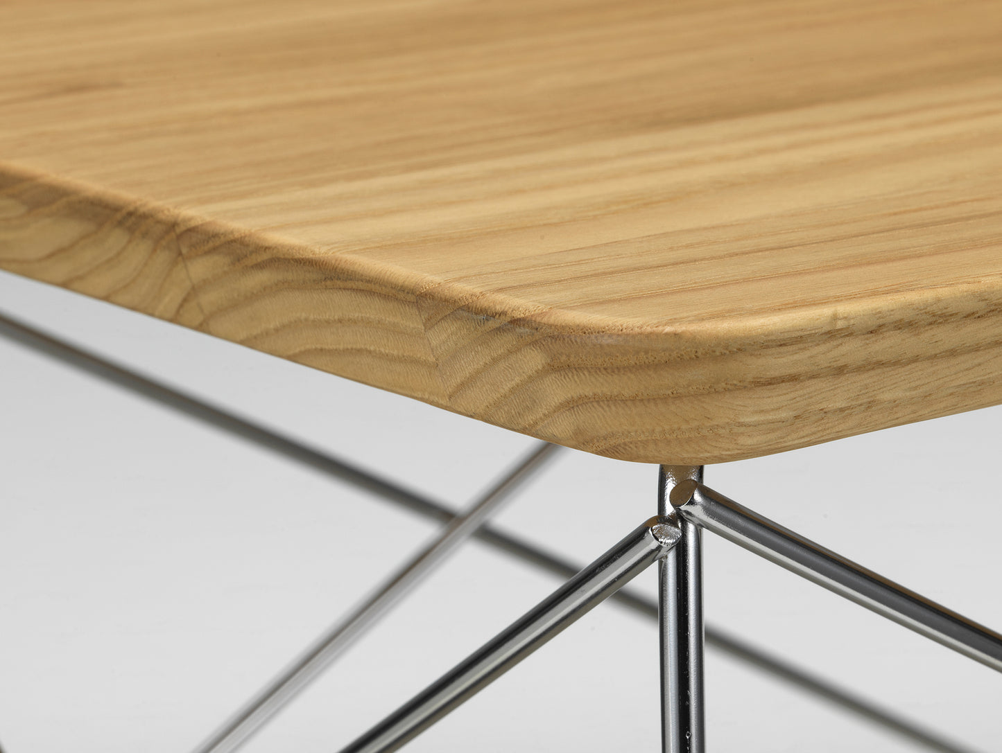 Eames Occasional Table LTR by Vitra - Oiled Chestnut / Stainless Steel Base