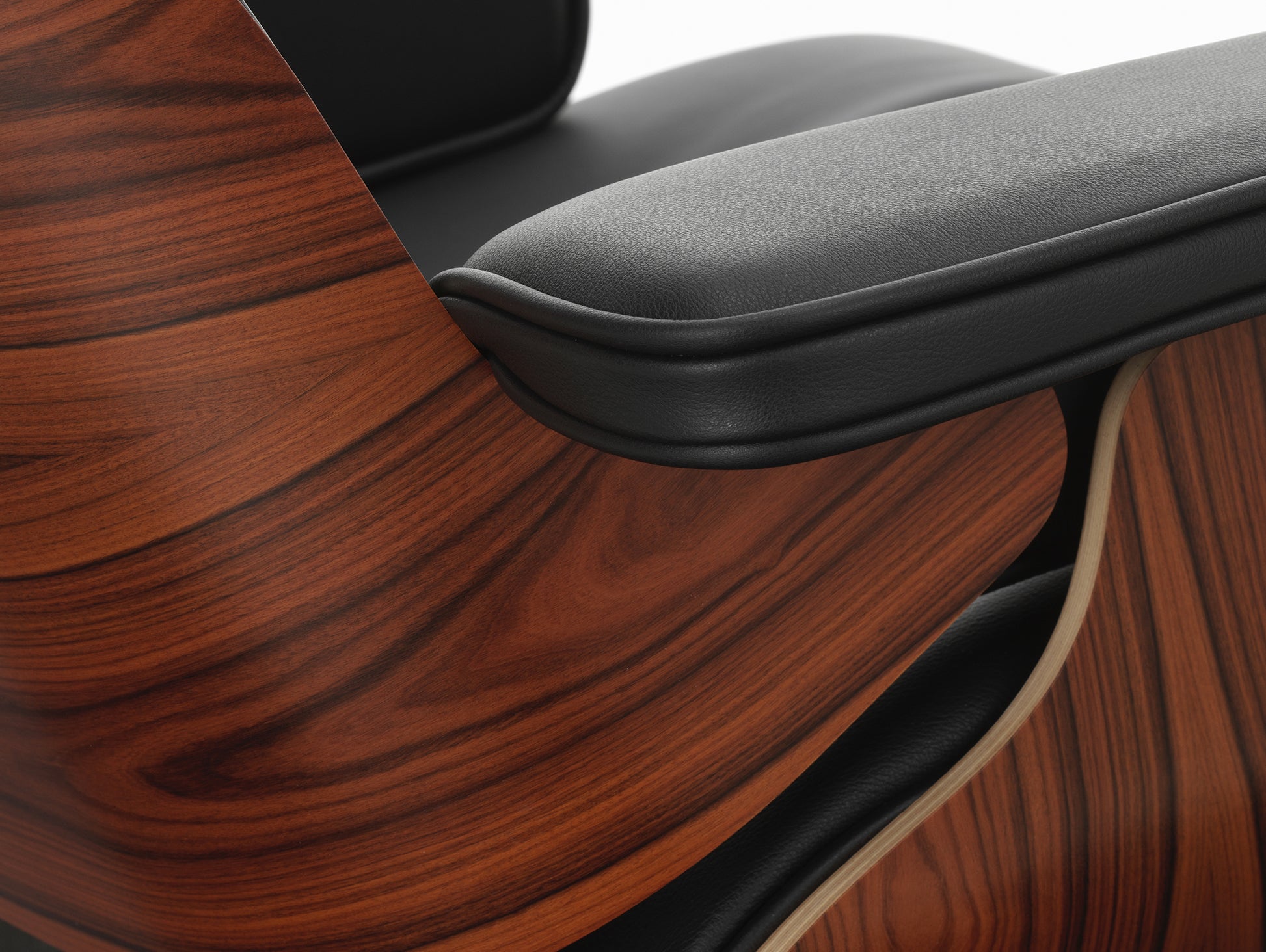 Eames Lounge Chair by Vitra - Santos Palisander / Nero Natural Leather (L60)
