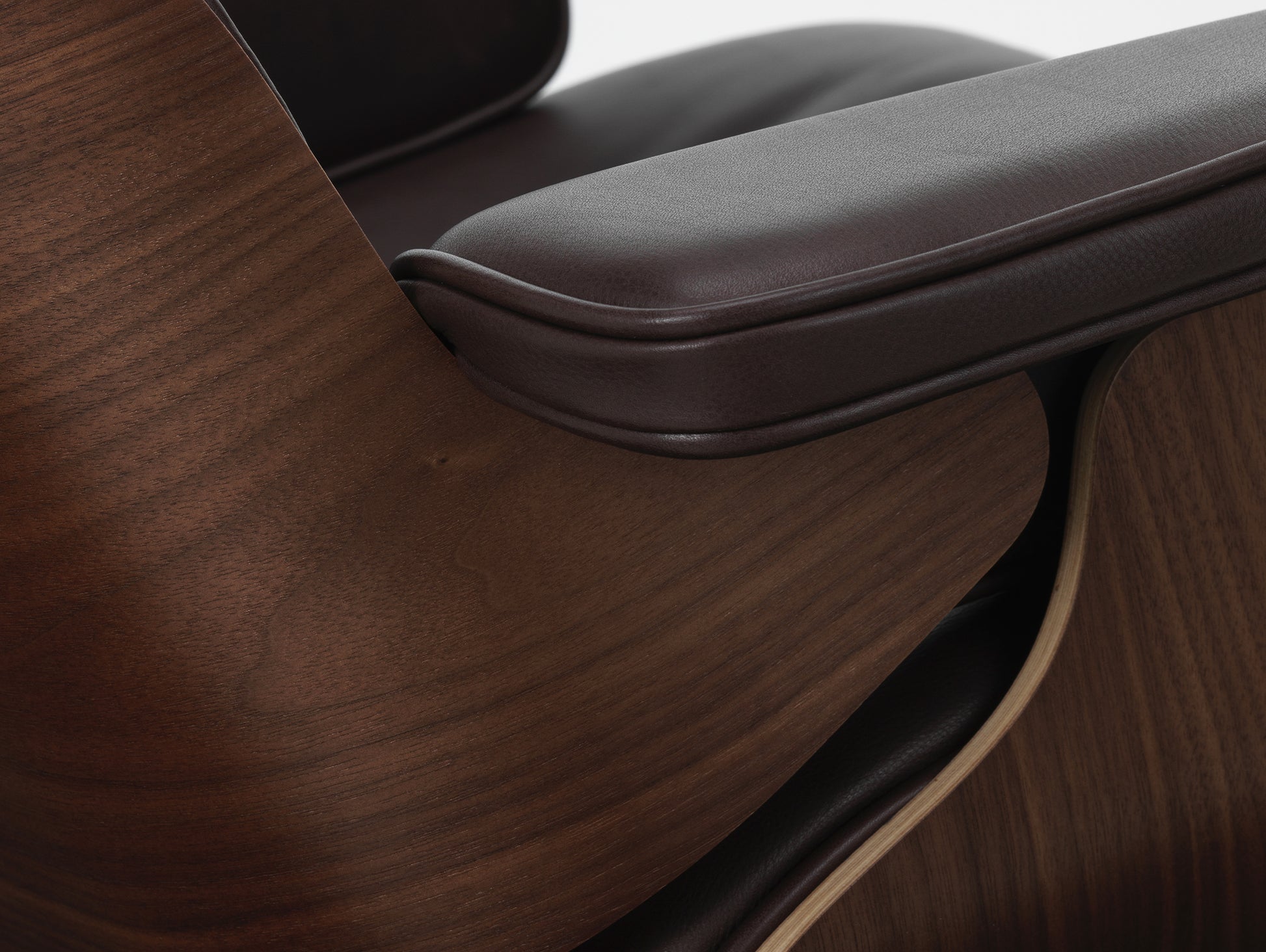 Eames Lounge Chair by Vitra - Dark Lacquered Walnut / Chocolate Leather