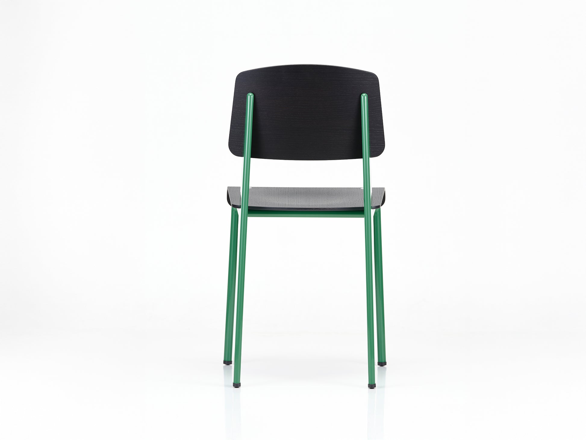 Standard Chair by Vitra - 18 Prouve Blé Vert / 04 Dark Oak