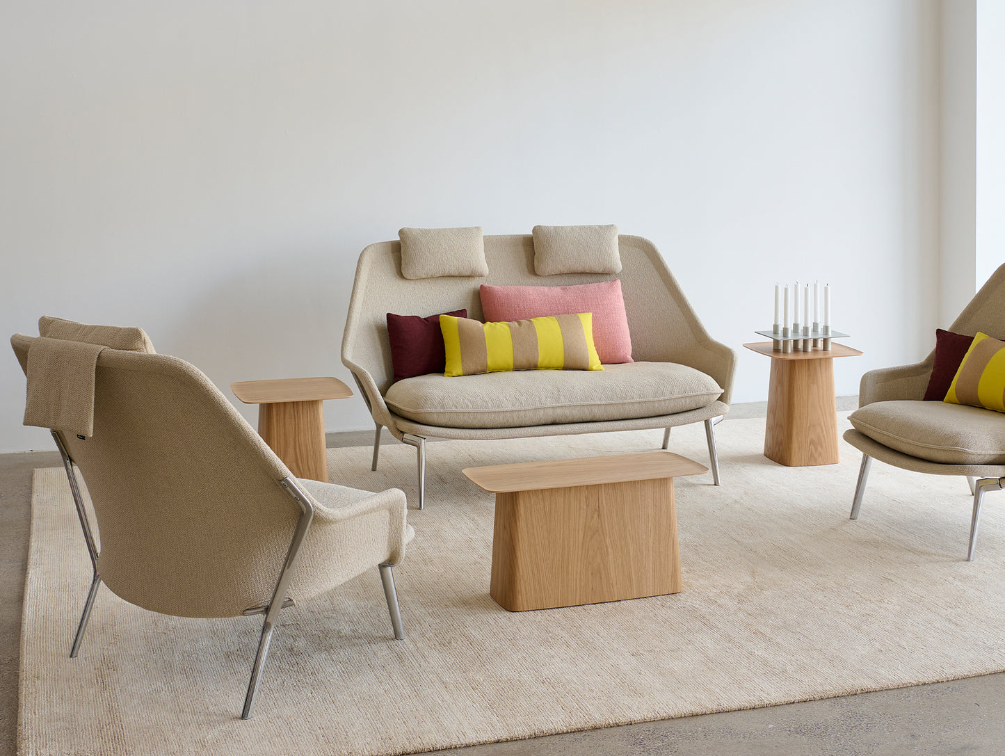 Wooden Side Tables by Vitra