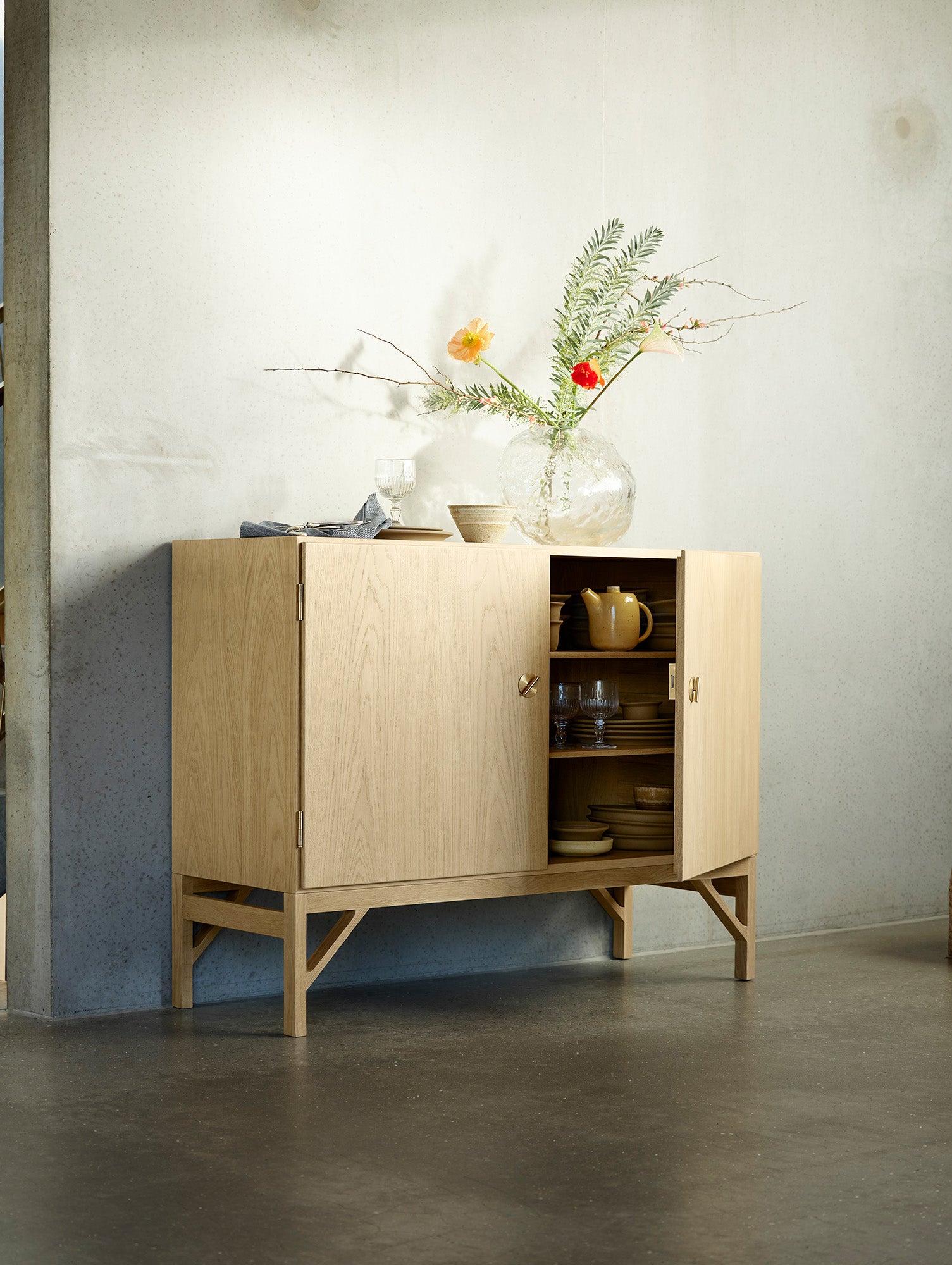 A232 Sideboard Shelf and Drawers by FDB Mobler