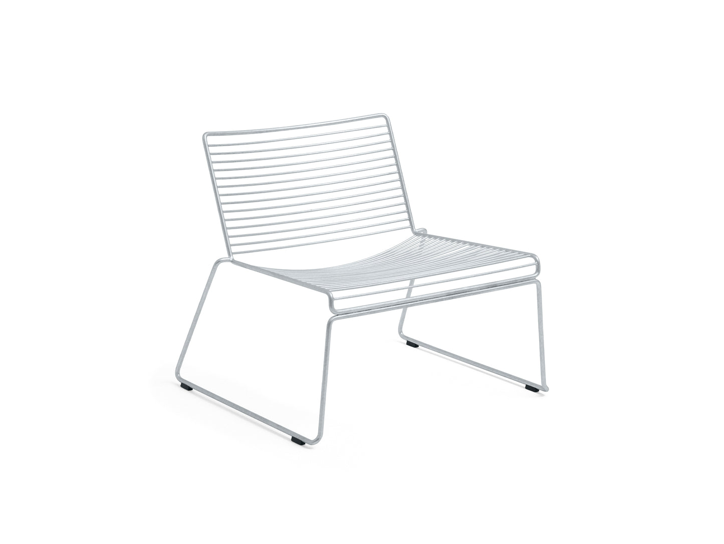 Hee Hot Galvanised Lounge Chair Low by HAY 