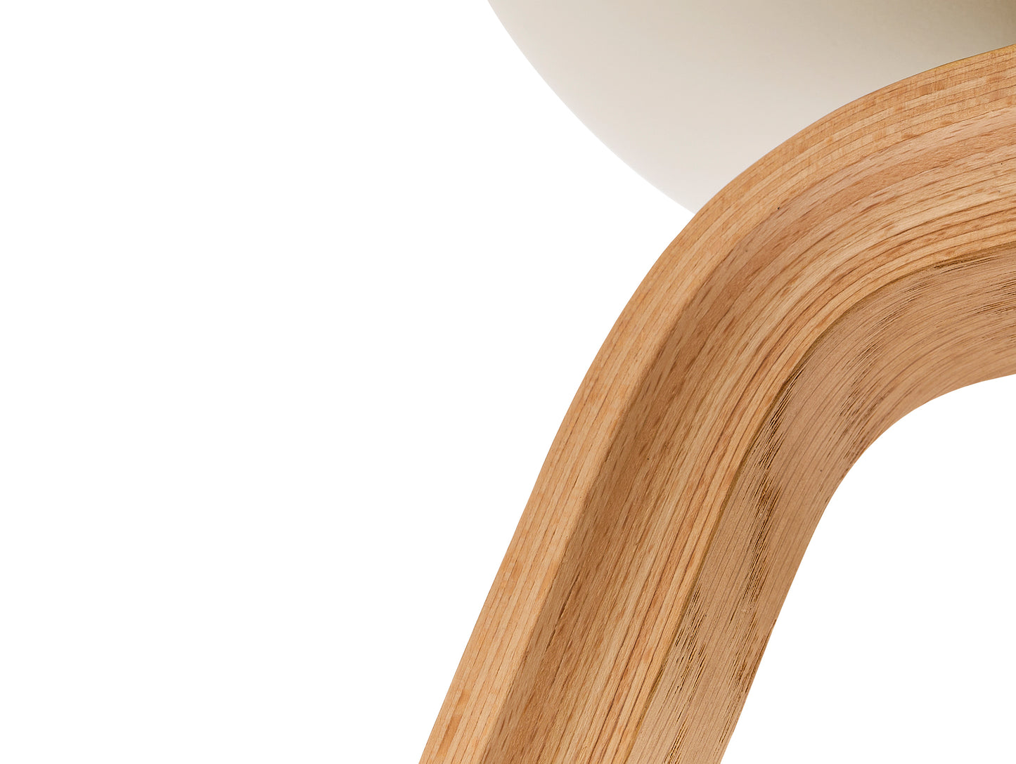 About A Chair AAC 222 - New Colours by HAY / Melange Cream Shell / Lacquered Oak Base