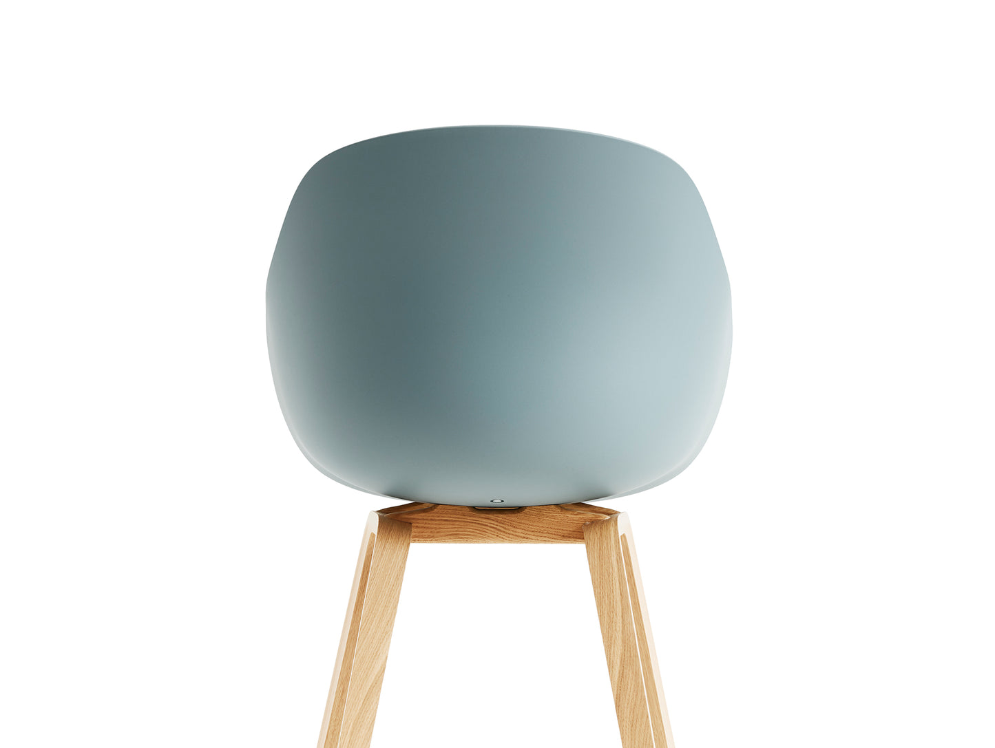 About A Chair AAC 222 - New Colours by HAY / Dusty Blue Shell / Lacquered Oak Base