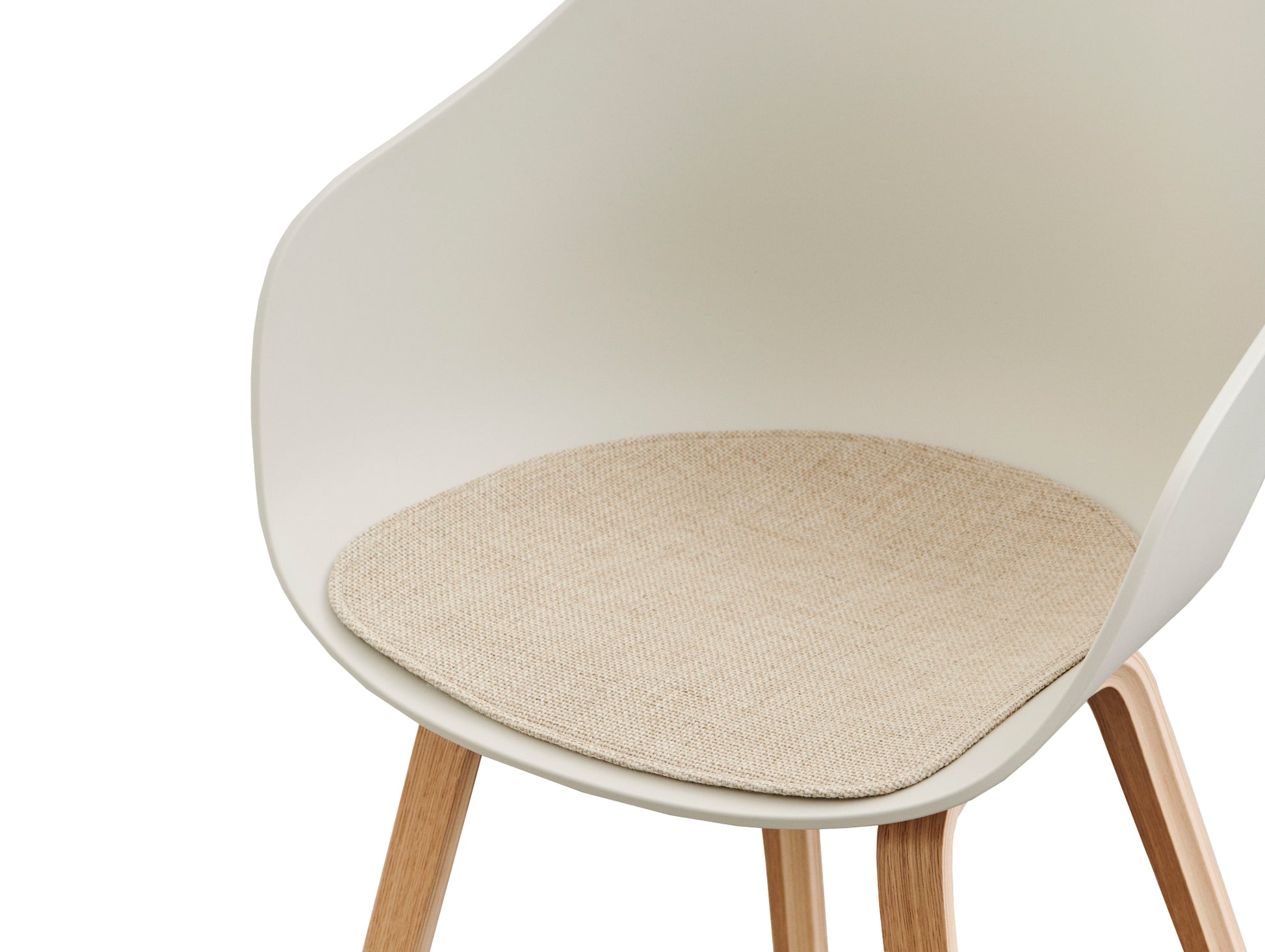 About A Chair (AAC) Seat Pads by HAY - Melange Cream Shell / Tadao 200 Seat Pad