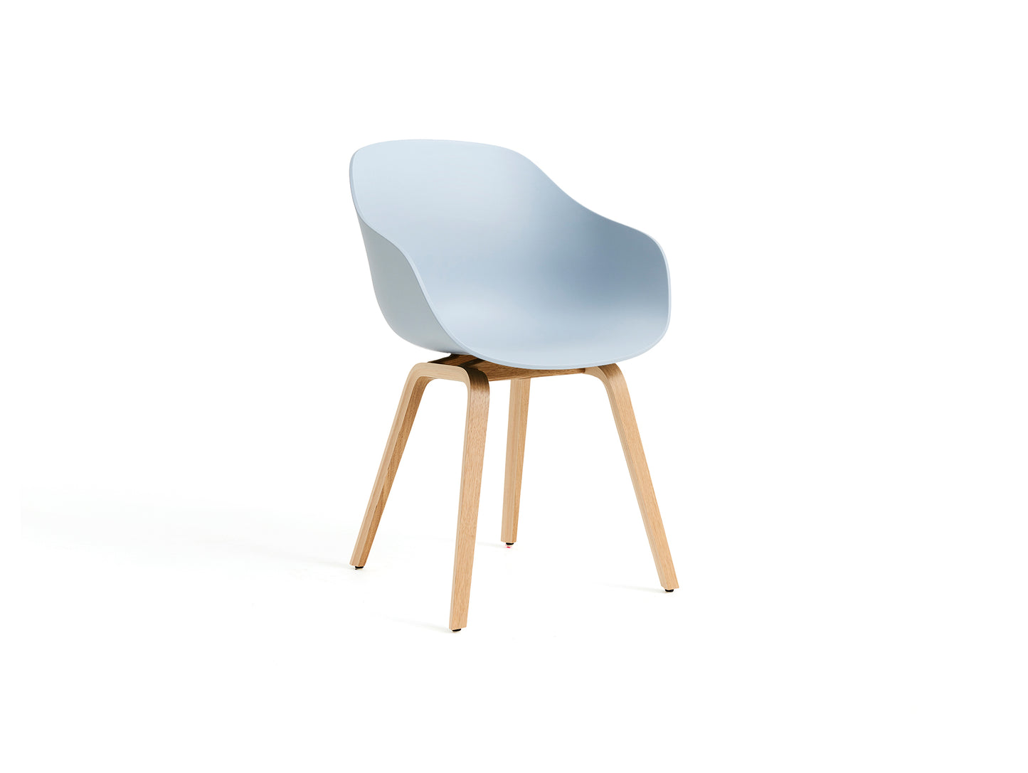 About A Chair AAC 222 - New Colours by HAY / Slate Blue Shell / Lacquered Oak Base