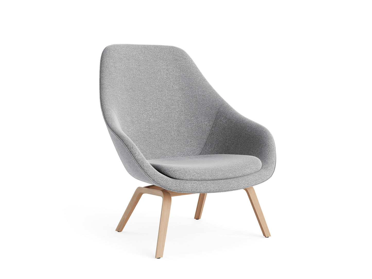 About A Lounge Chair - AAL 93 by HAY - Lacquered Oak / Hallingdal 65 130