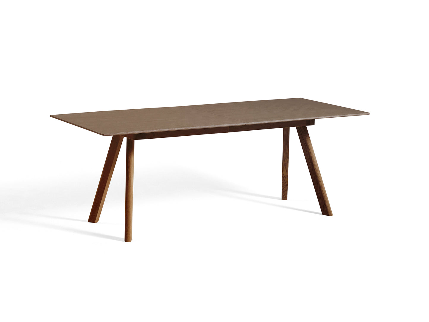 CPH30 Extendable Dining Table by HAY - Lacquered Walnut Base / Walnut Veneer Tabletop
