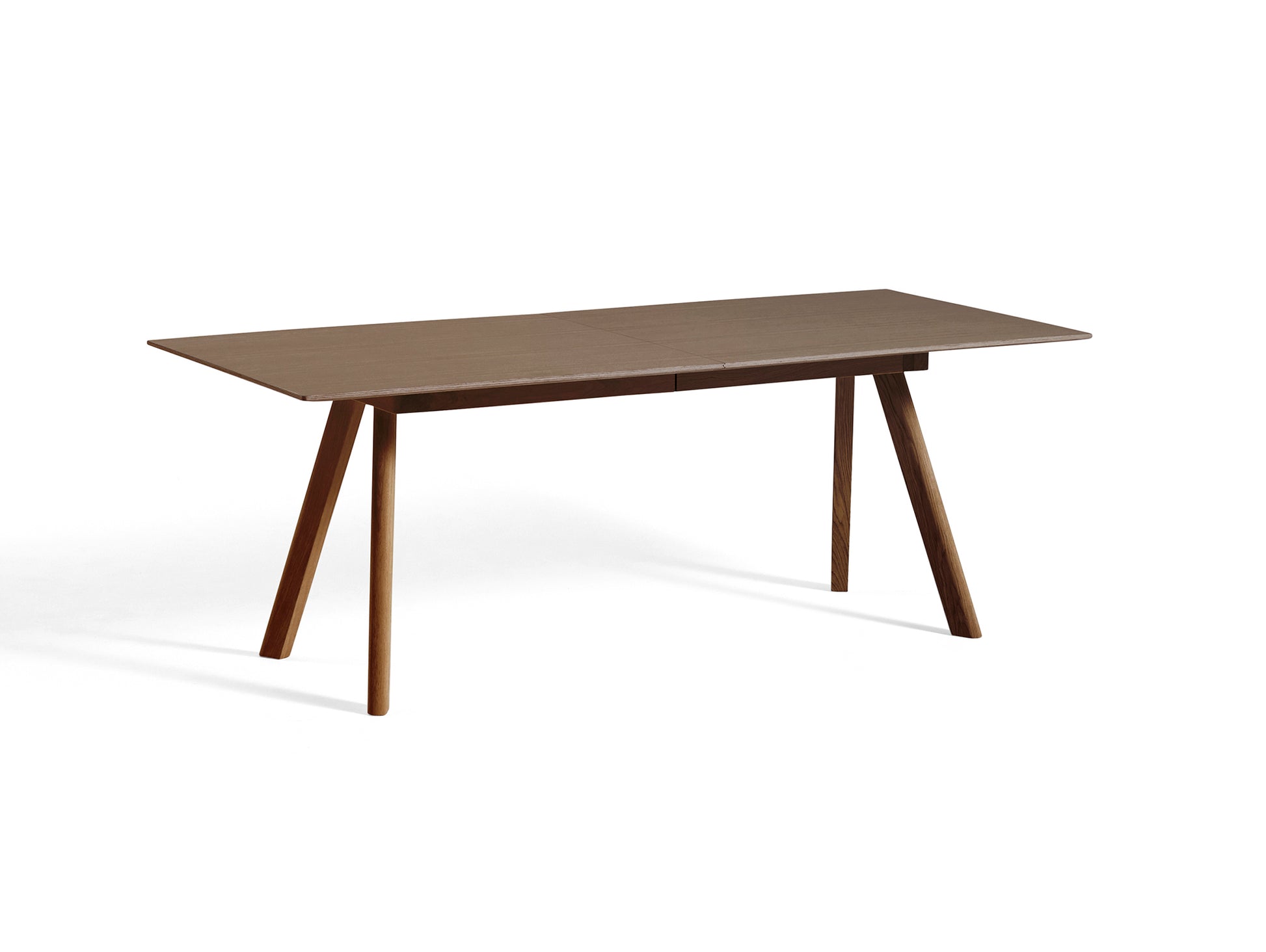 CPH30 Extendable Dining Table by HAY - Lacquered Walnut Base / Walnut Veneer Tabletop