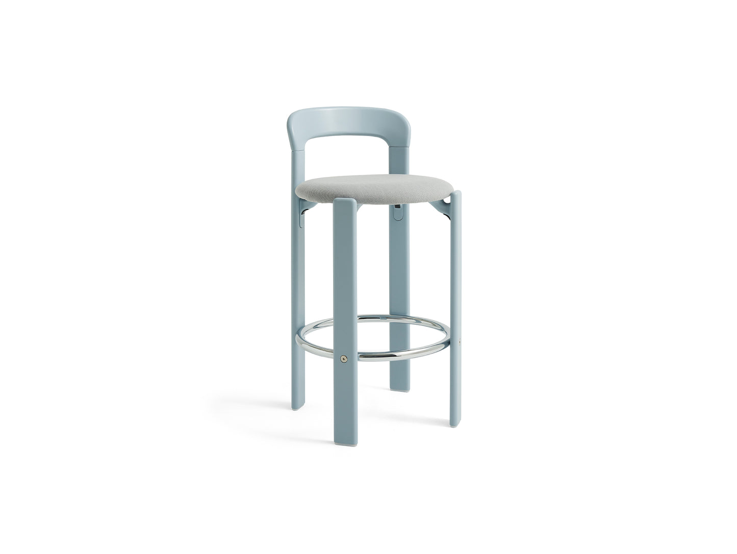 Rey Bar Stool Low by HAY - Slate Blue / Steelcut Trio 113