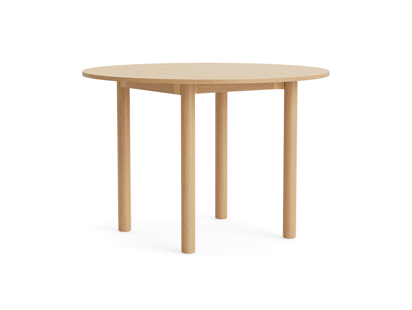 Annex Table Round by HAY - Diameter: 110 cm / Oak Veneer Tabletop / Solid Oak Legs
