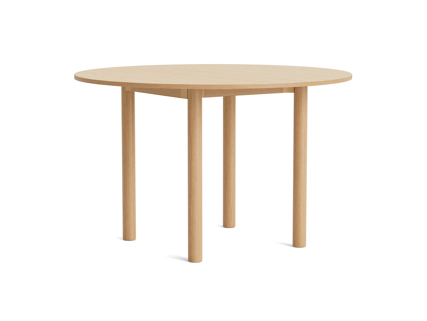 Annex Table Round by HAY - Diameter: 120 cm / Oak Veneer Tabletop / Solid Oak Legs