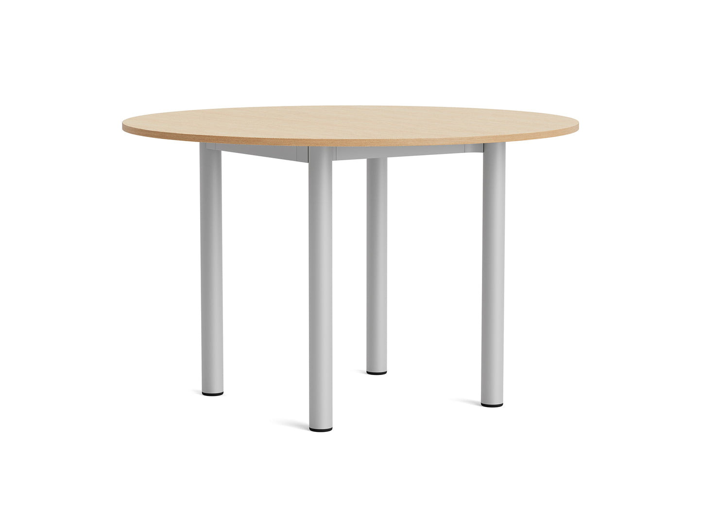 Annex Table Round by HAY - Diameter: 120 cm / Oak Veneer Tabletop / Anodised Aluminium Legs