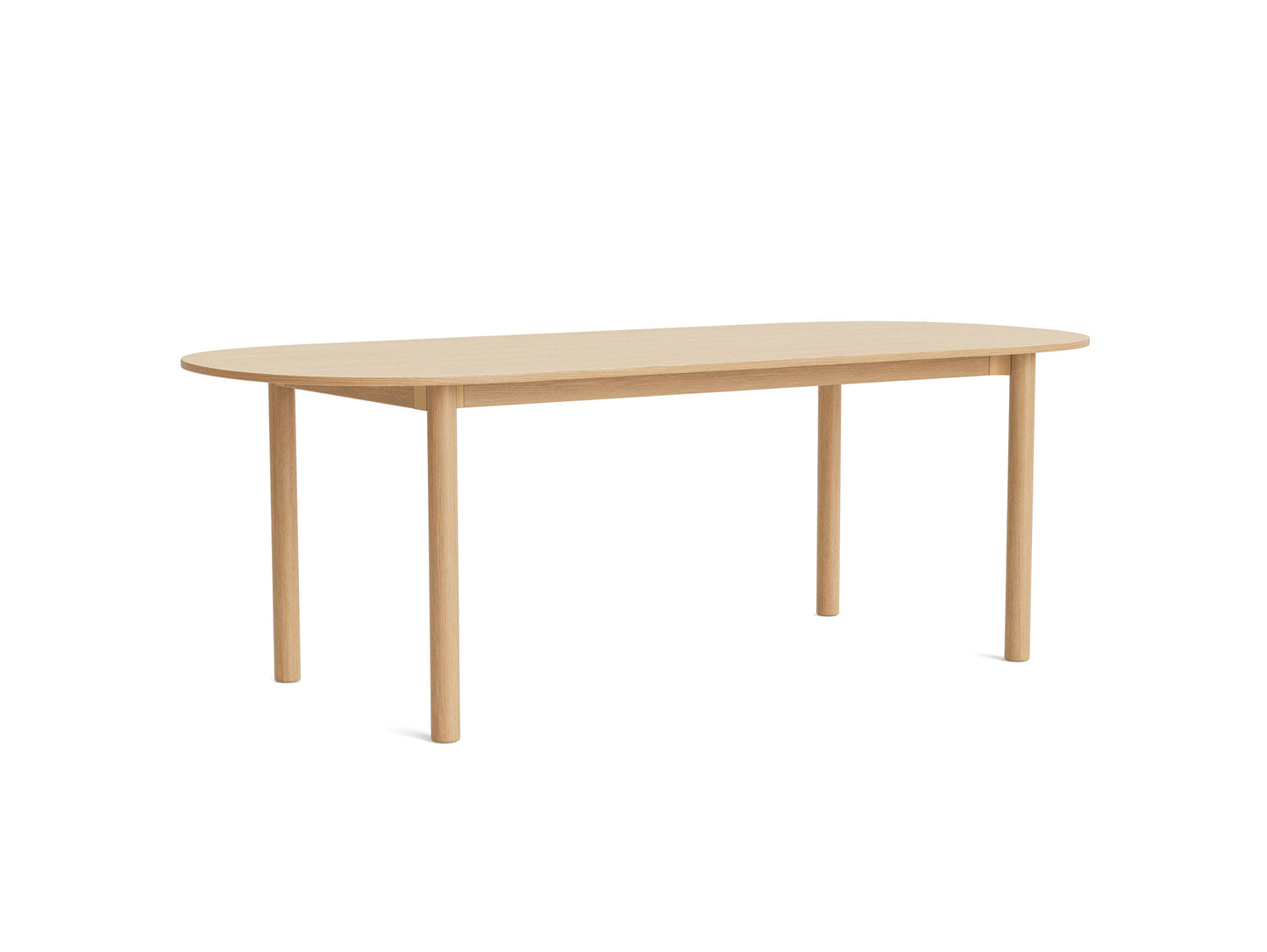 Annex Table Oblong by HAY - L220 cm / Oak Veneer Tabletop / Solid Oak Legs