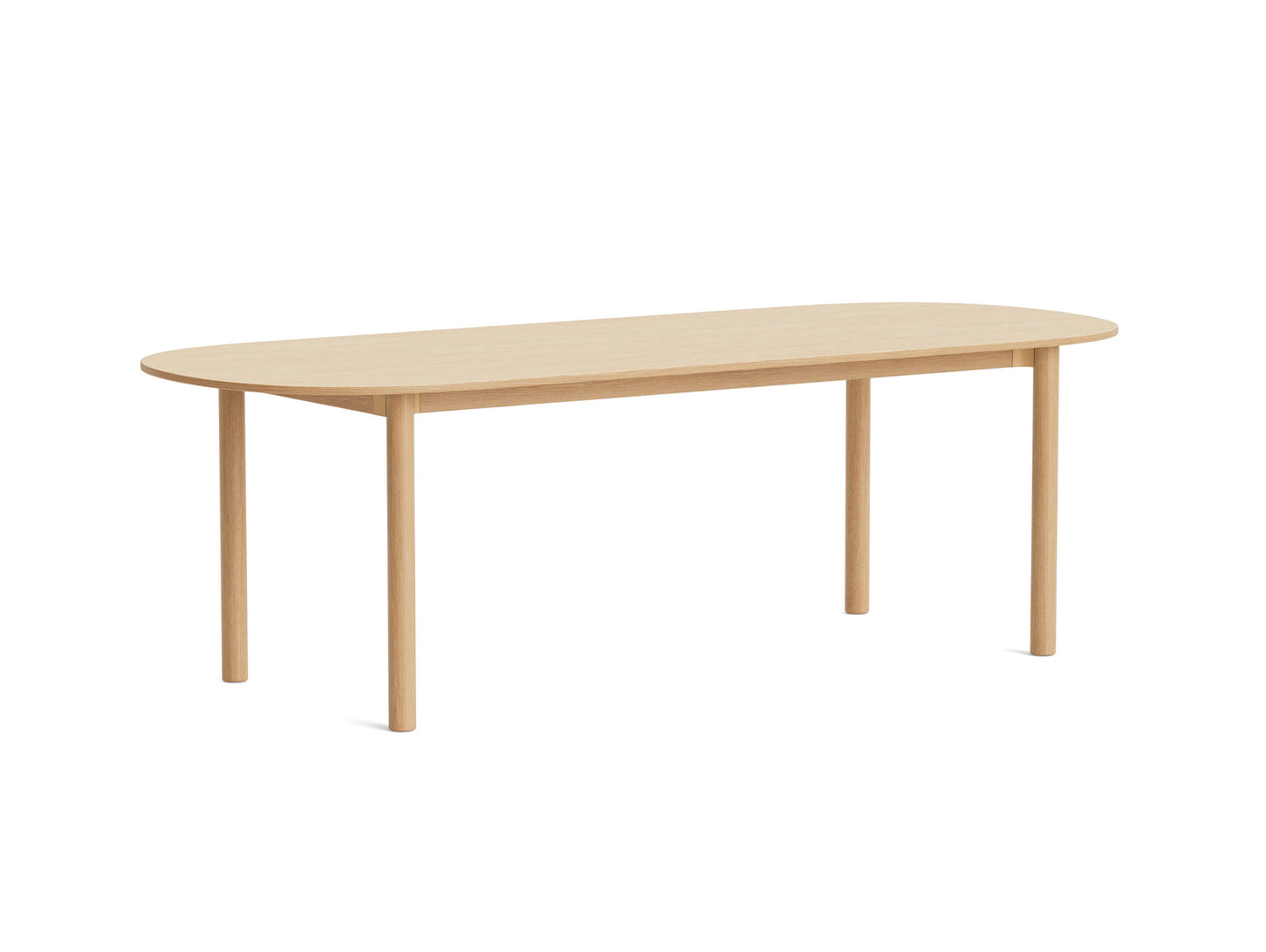 Annex Table Oblong by HAY - L240 cm / Oak Veneer Tabletop / Solid Oak Legs
