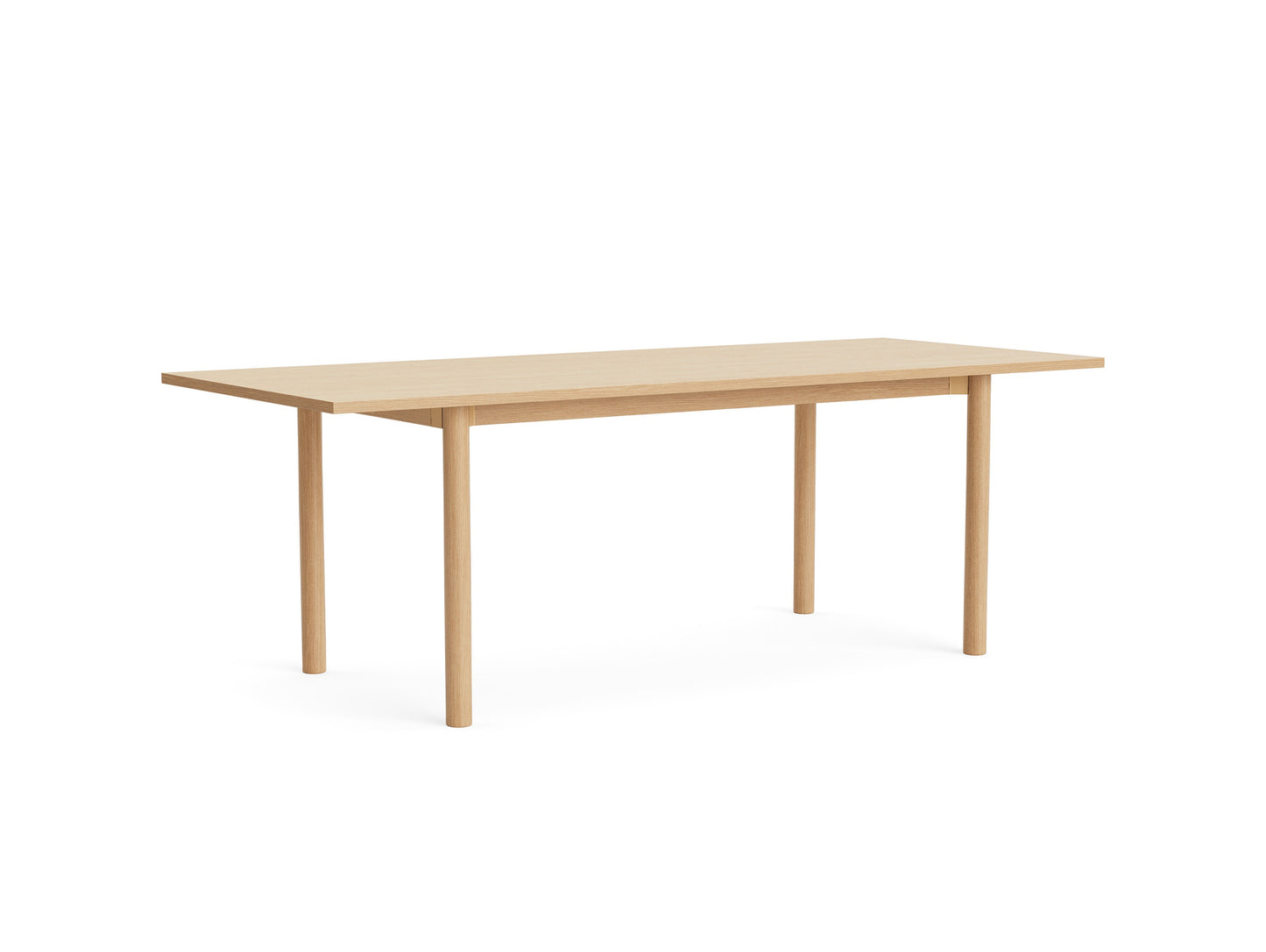 Annex Table Overhang by HAY - L220 cm / Oak Veneer Tabletop / Solid Oak Legs