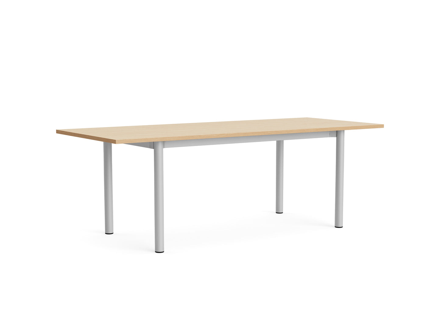 Annex Table Overhang by HAY - L220 cm / Oak Veneer Tabletop / Anodised Aluminium Legs