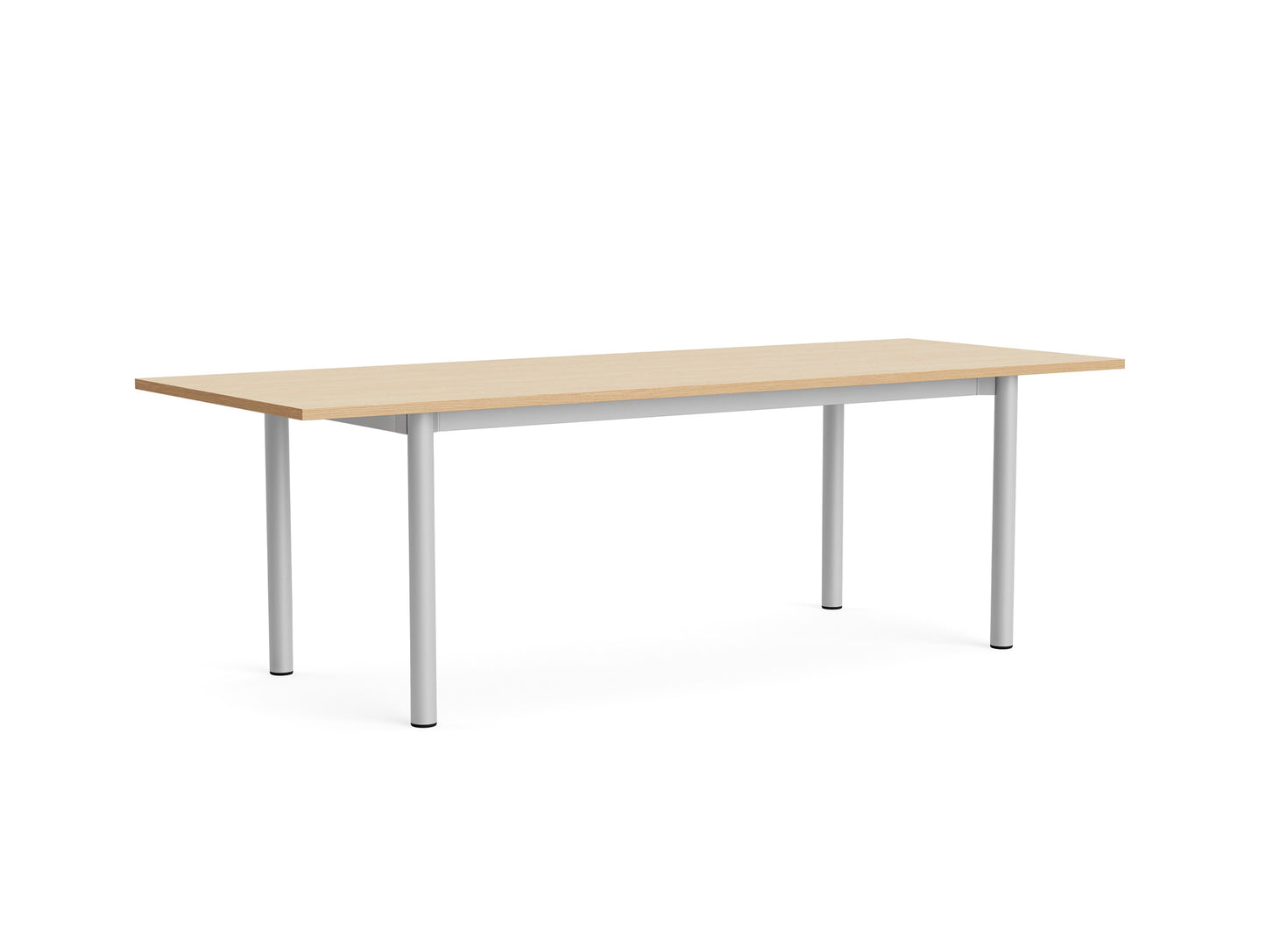 Annex Table Overhang by HAY - L240 cm / Oak Veneer Tabletop / Anodised Aluminium Legs