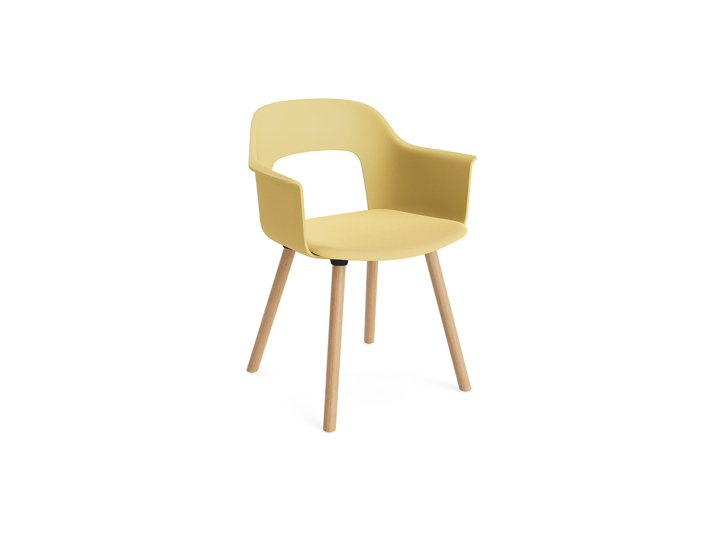 Layout Armchair 223 by HAY - Lacquered Oak Base / Biscotti Shell / Relate 431