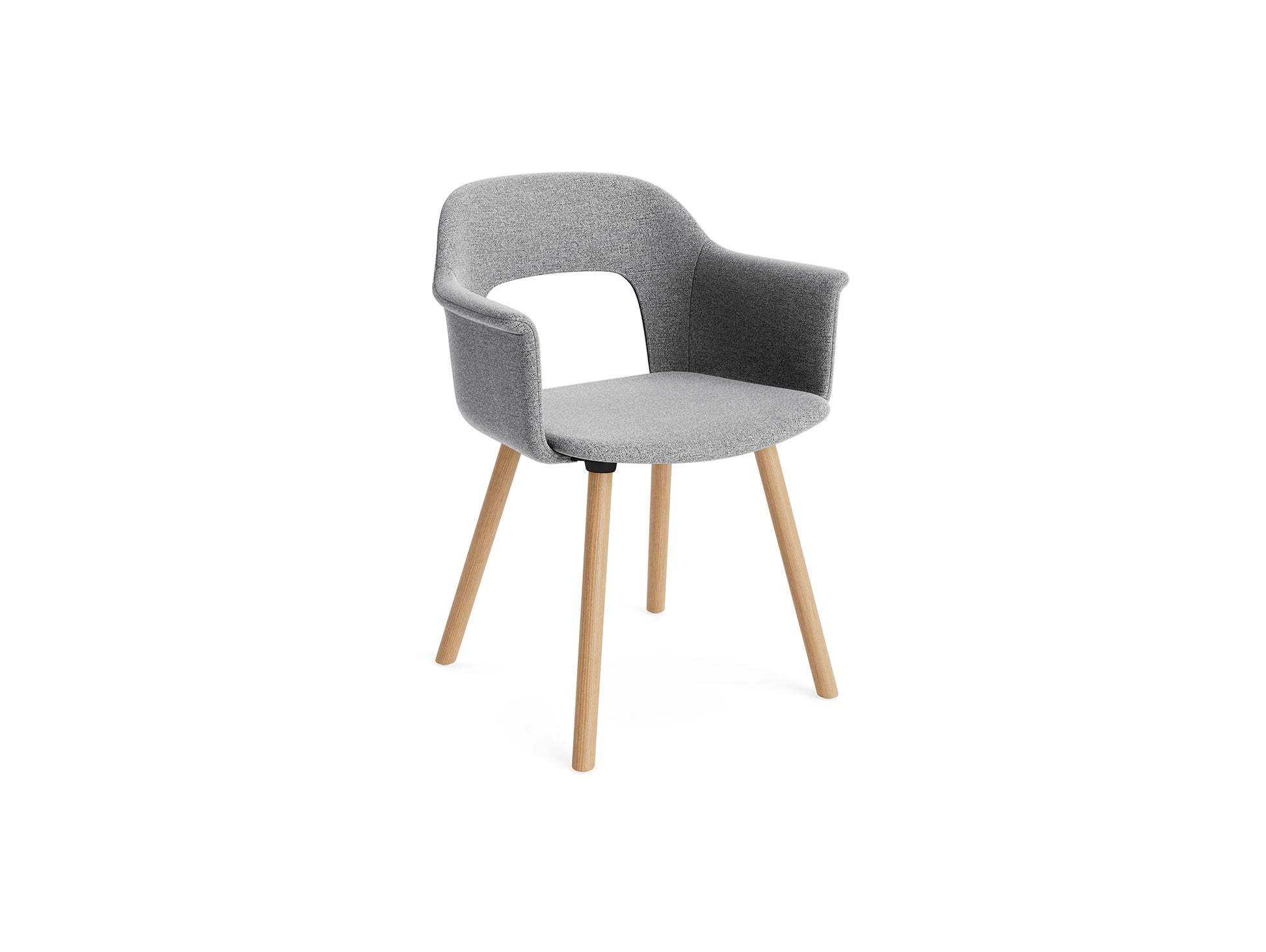 Layout Armchair 224 by HAY - Lacquered Oak Base / Hallingdal 65 130
