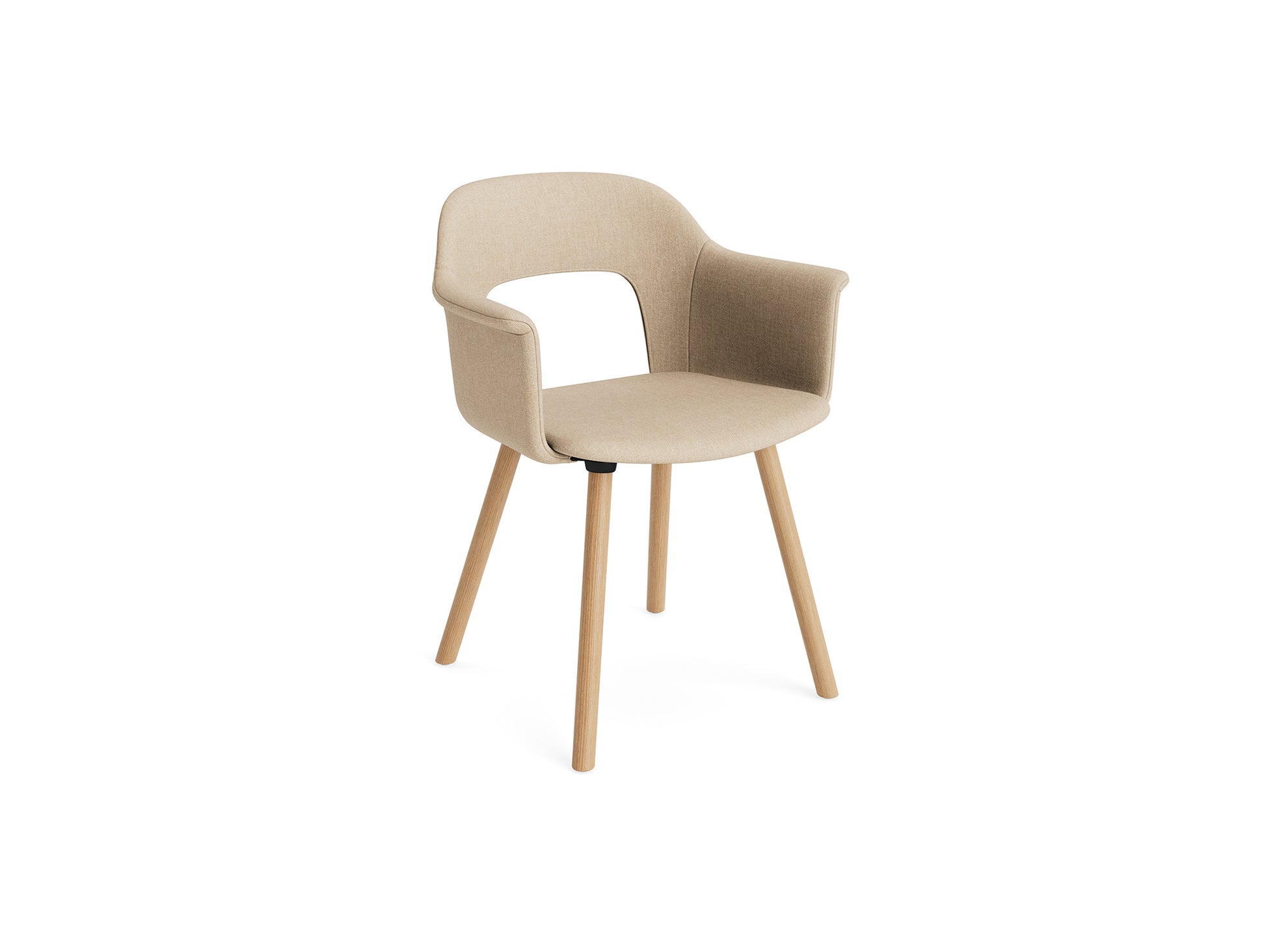 Layout Armchair 224 by HAY - Lacquered Oak Base / Metaphor 035