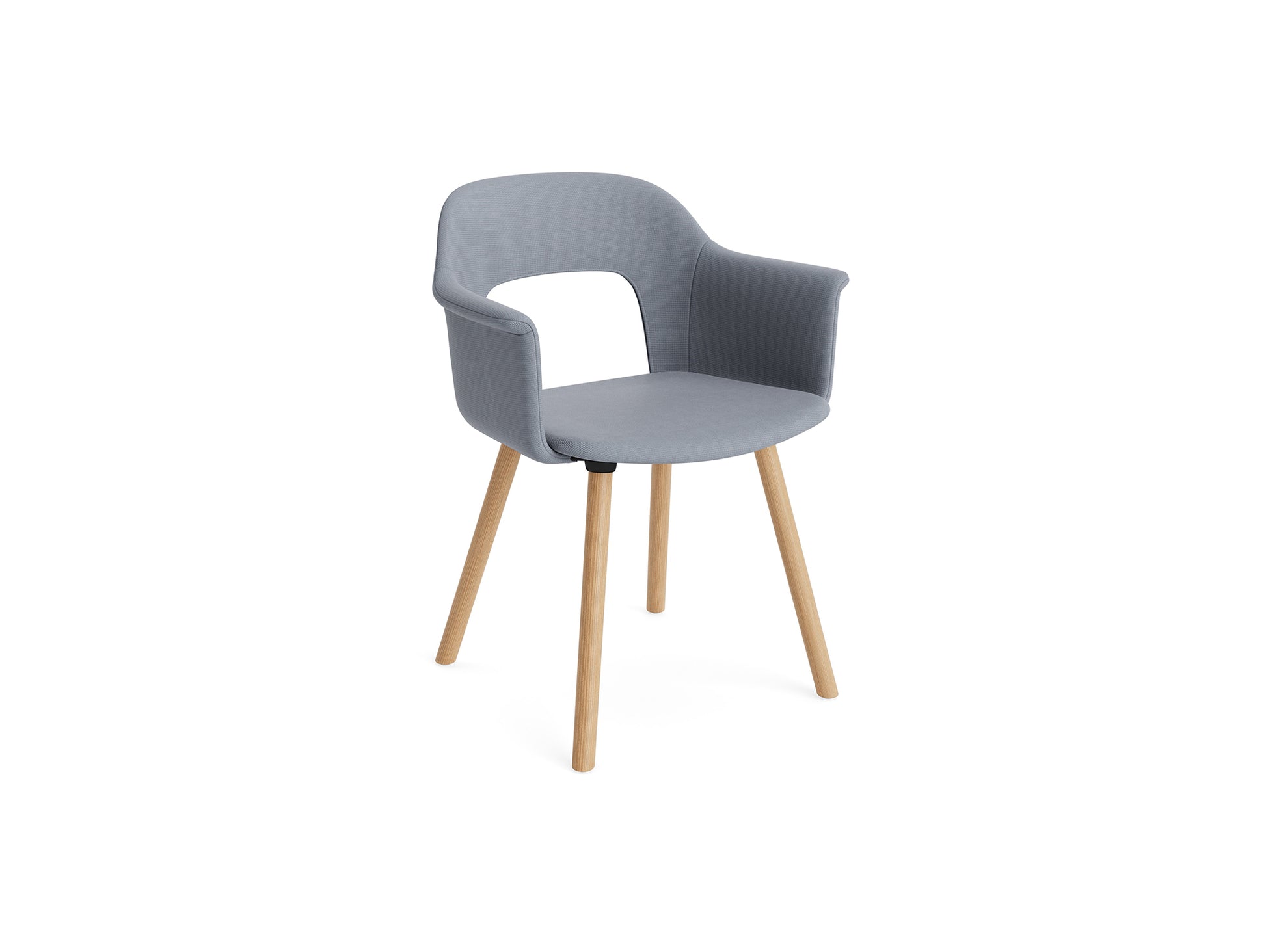 Layout Armchair 224 by HAY - Lacquered Oak Base / Naveli 143
