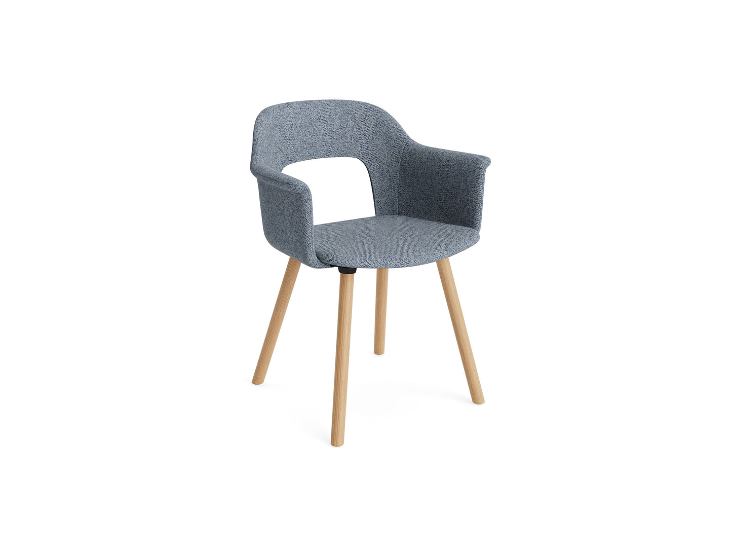 Layout Armchair 224 by HAY - Lacquered Oak Base / Vanir 733