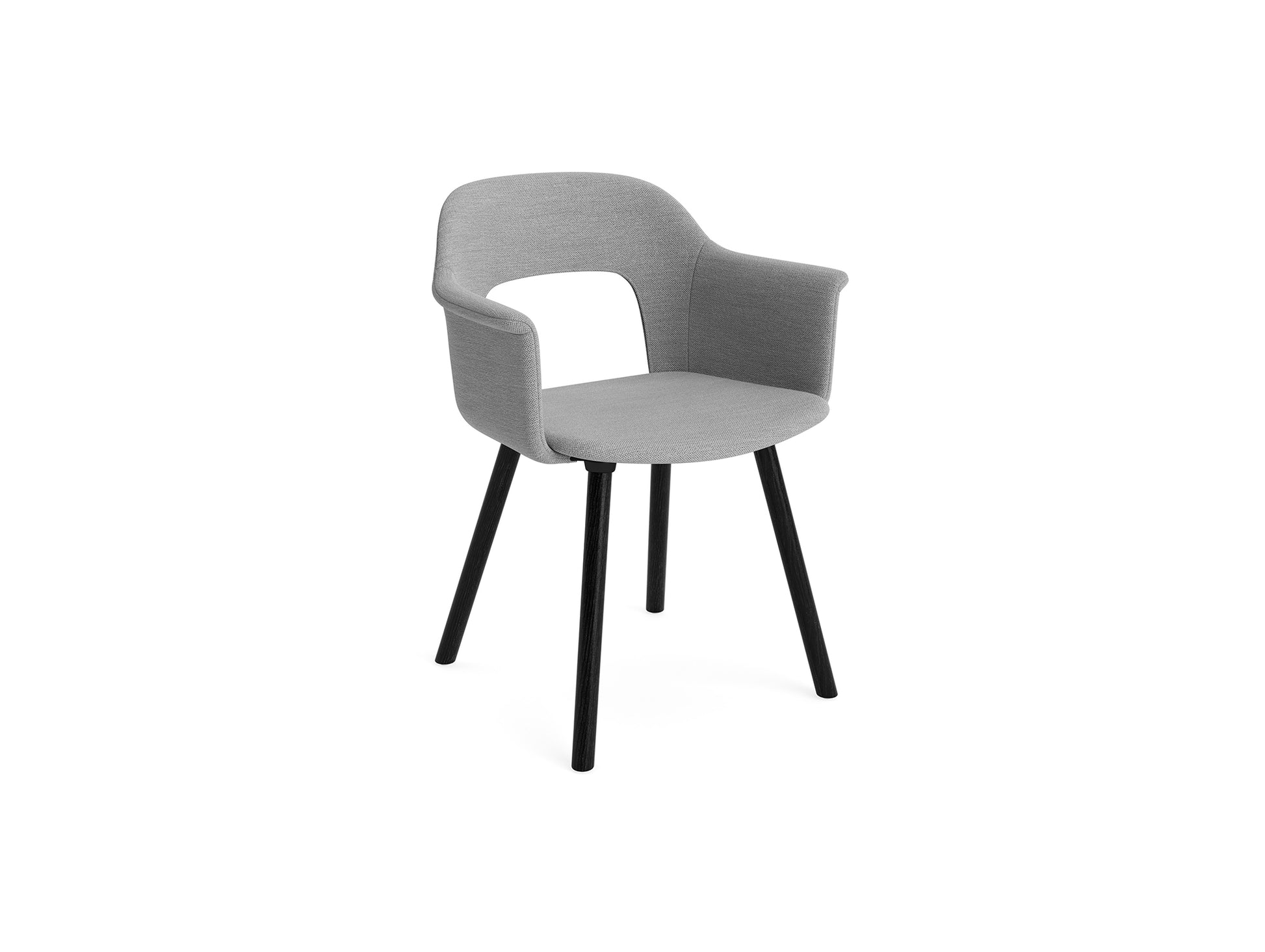 Layout Armchair 224 by HAY - Black Lacquered Oak Base / Mode 008