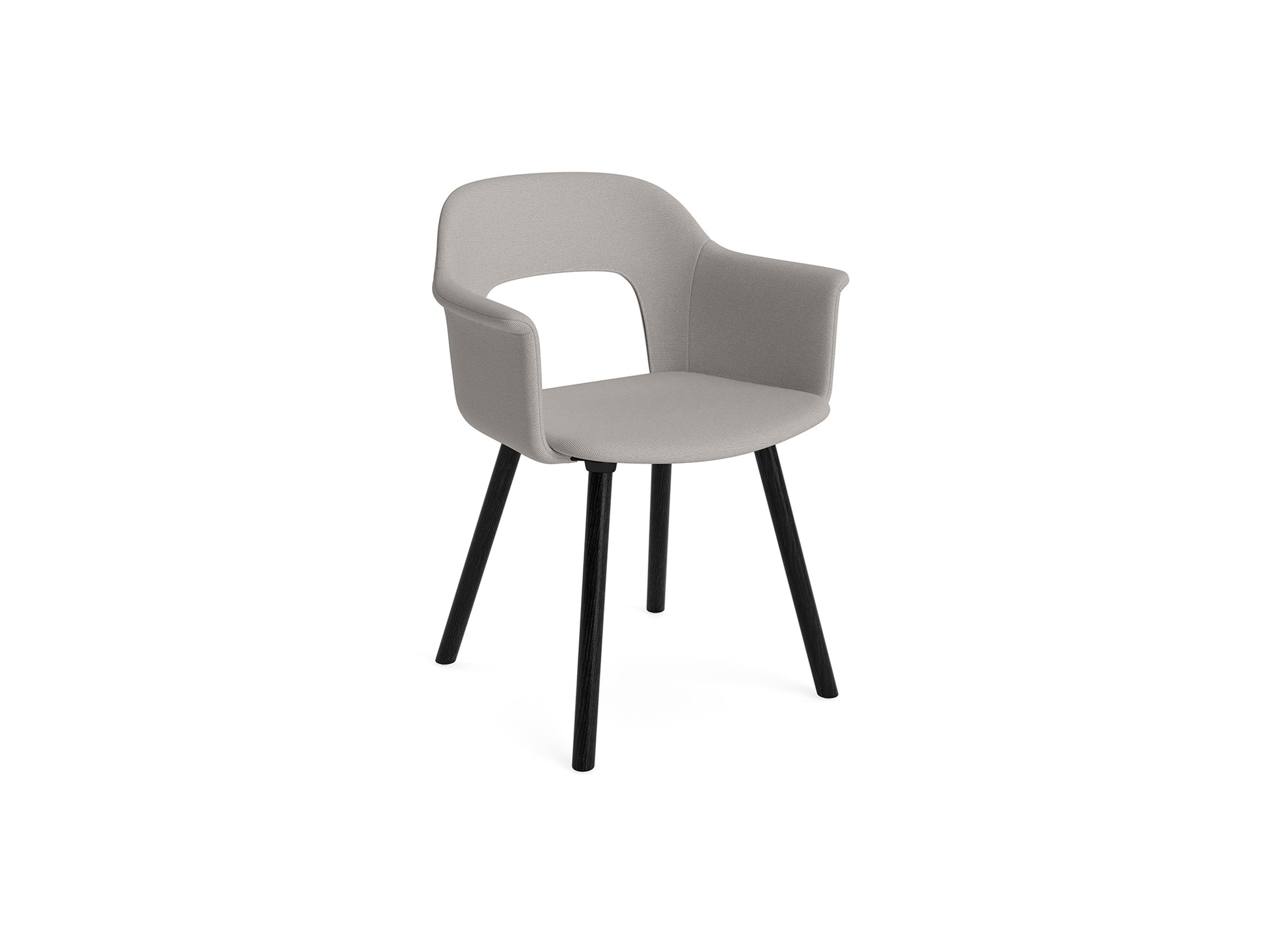 Layout Armchair 224 by HAY - Black Lacquered Oak Base / Autumn 0101