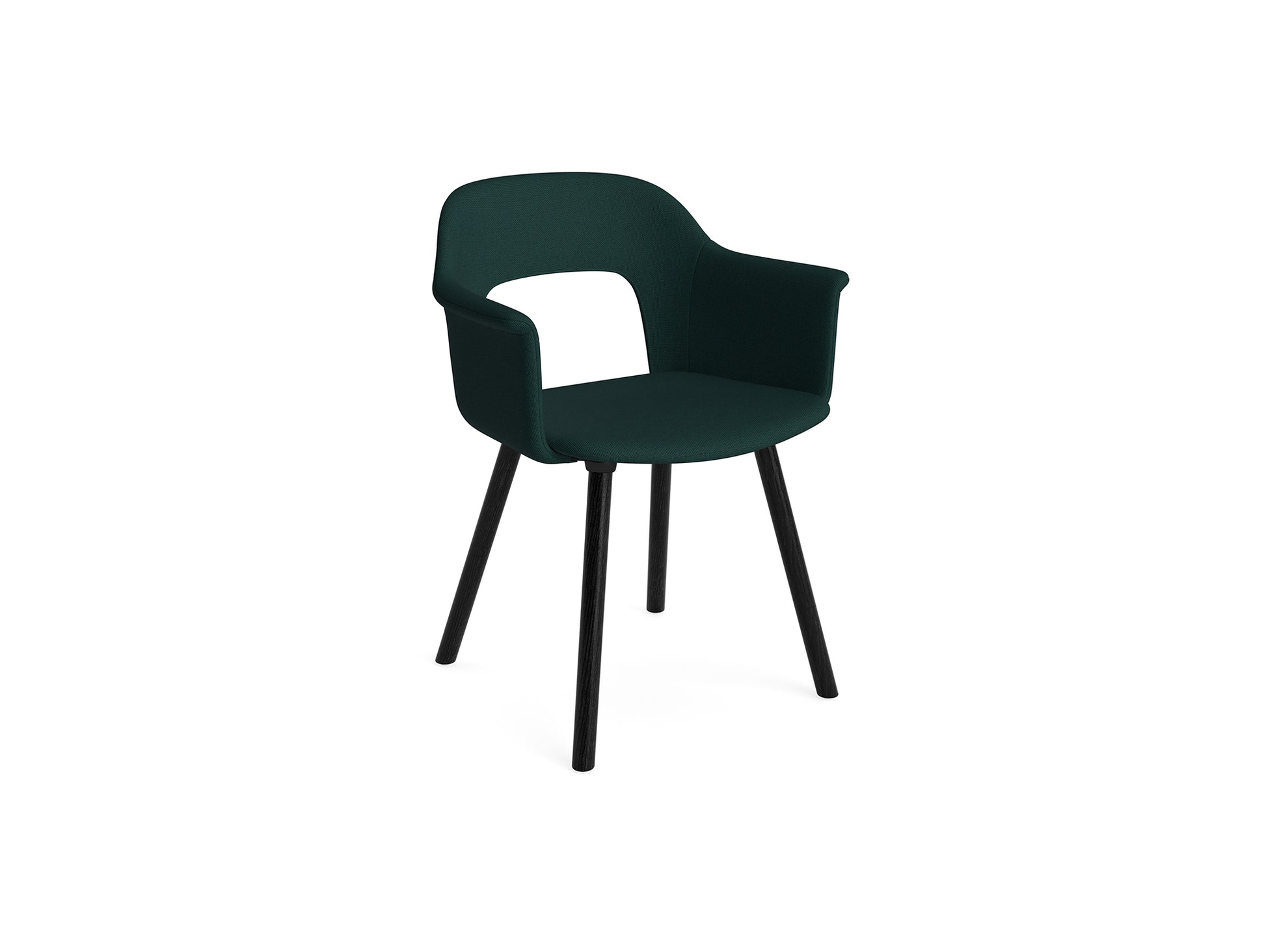 Layout Armchair 224 by HAY - Black Lacquered Oak Base / Autumn 0971