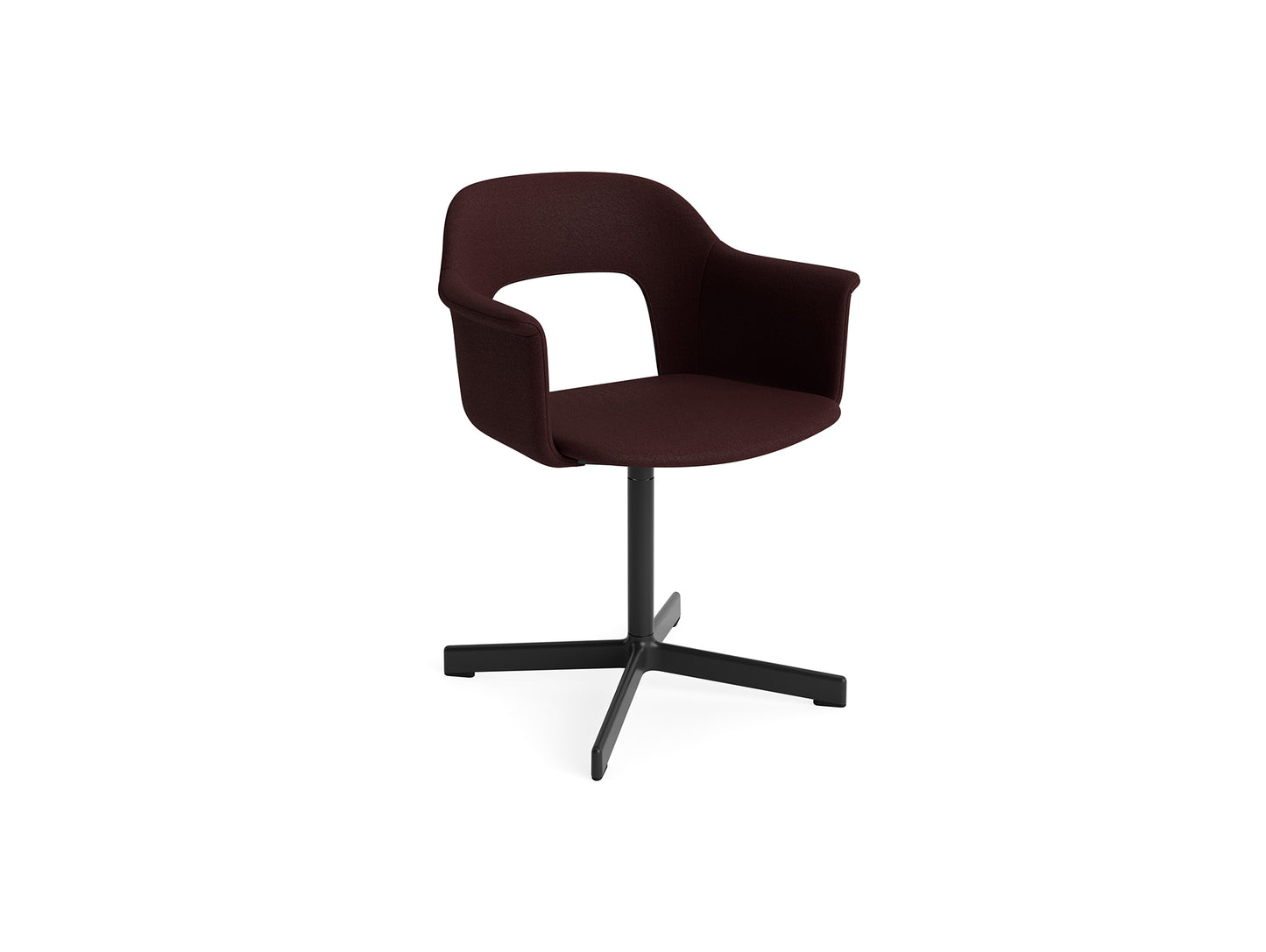 Layout Armchair 234 - Swivel Base by HAY - Black Aluminium Base / Vidar 693