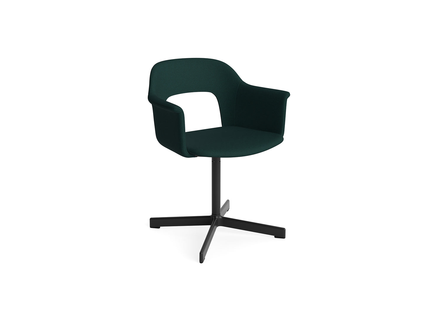Layout Armchair 234 - Swivel Base by HAY - Black Aluminium Base / Autumn 0971