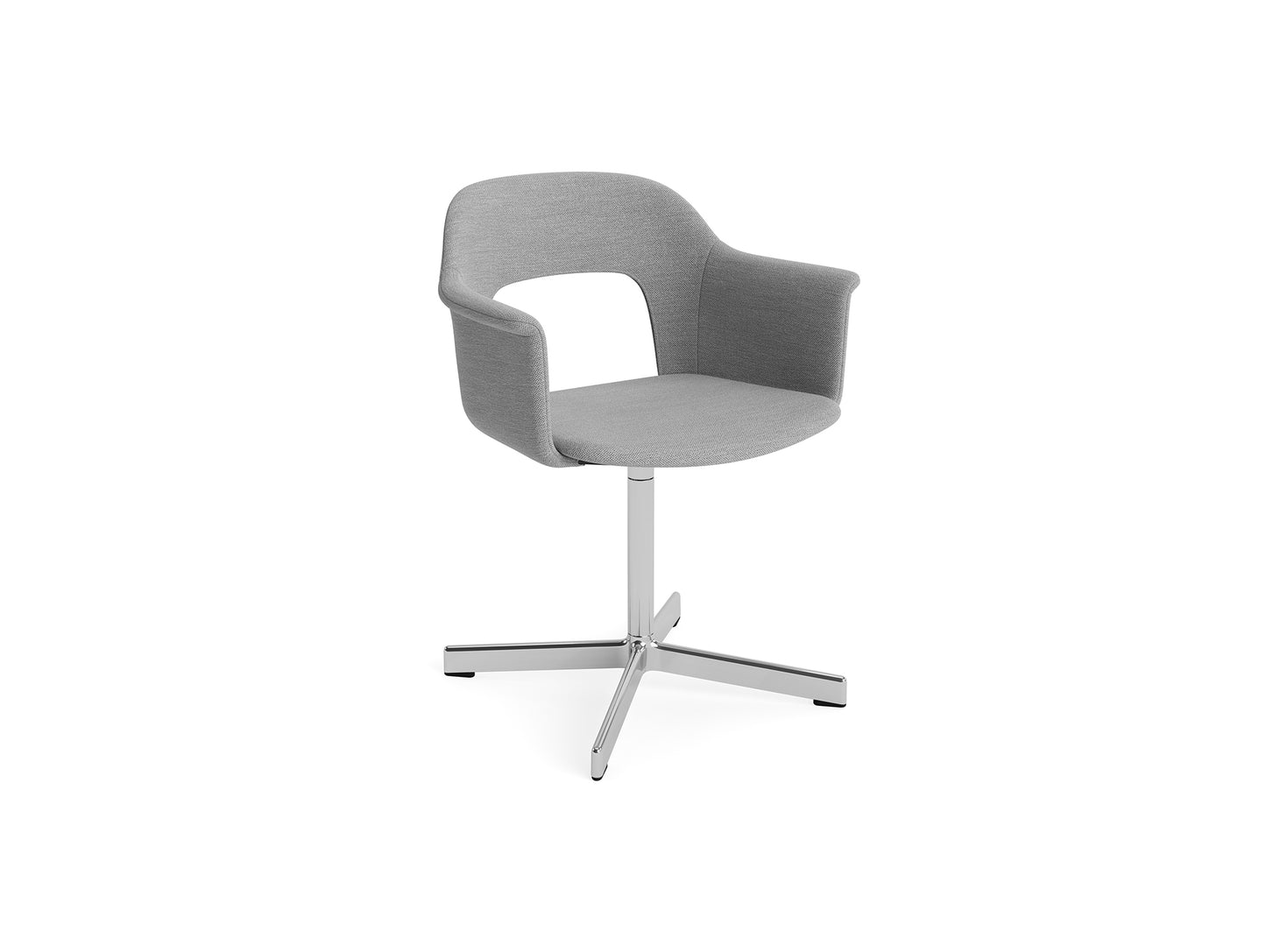 Layout Armchair 234 - Swivel Base by HAY - Polished Aluminium Base / Mode 008