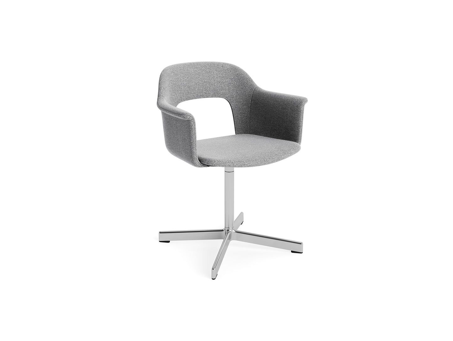 Layout Armchair 234 - Swivel Base by HAY - Polished Aluminium Base / Hallingdal 65 130