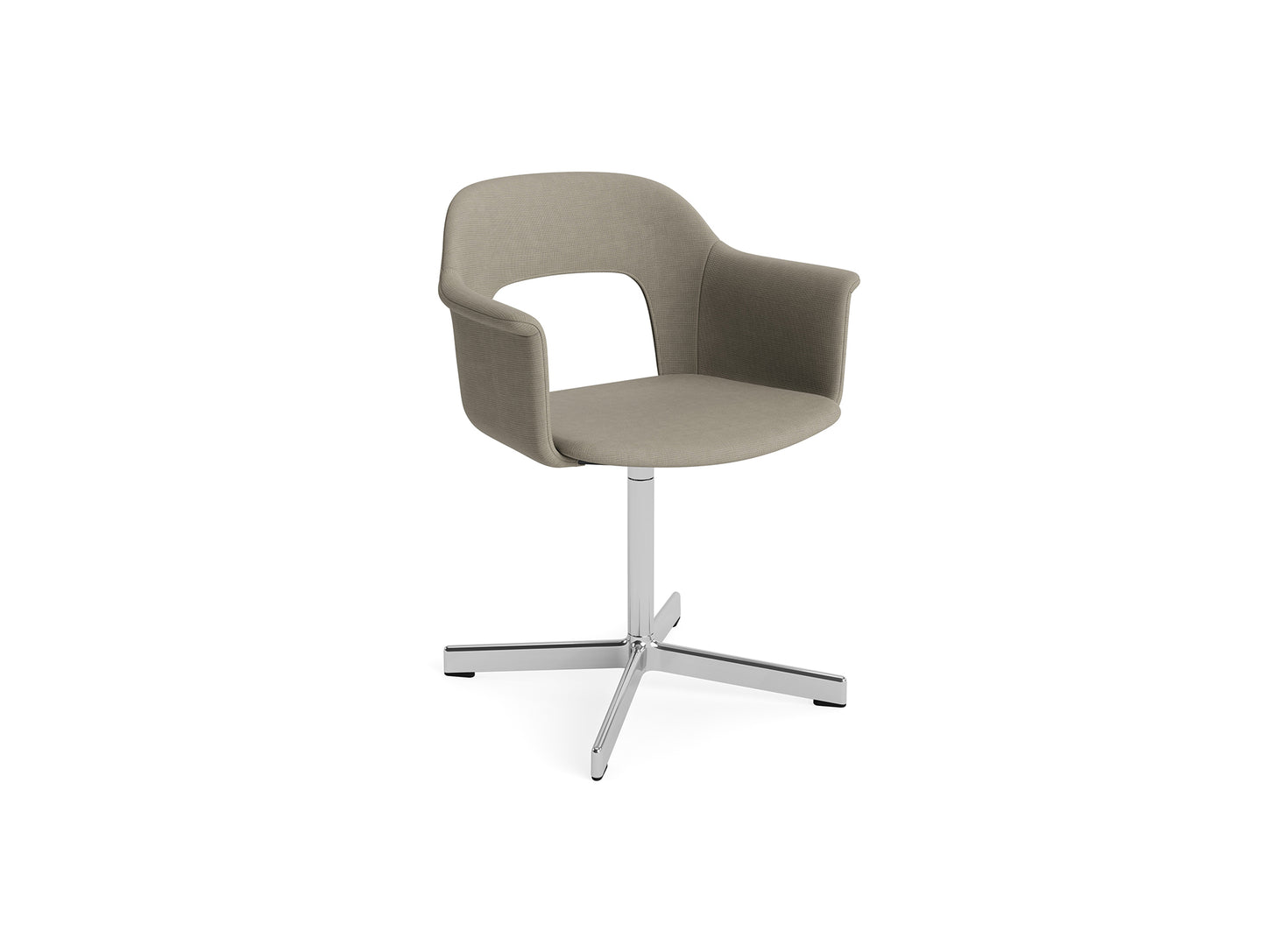 Layout Armchair 234 - Swivel Base by HAY - Polished Aluminium Base / Naveli 133