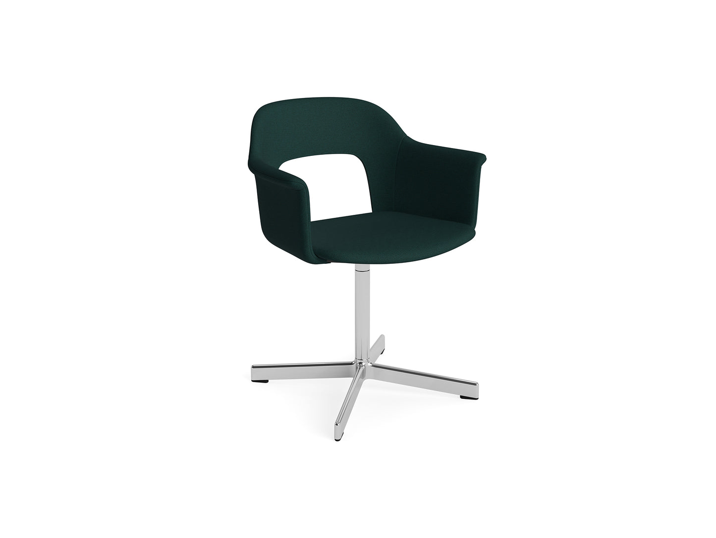Layout Armchair 234 - Swivel Base by HAY - Polished Aluminium Base / Autumn 0971