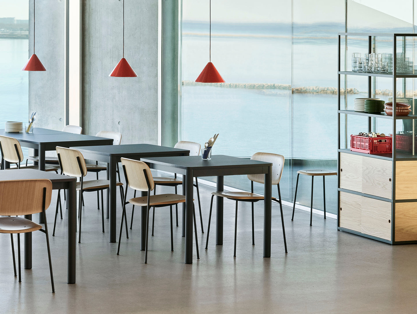 New Order Shelving - Combination 503 by HAY - Charcoal